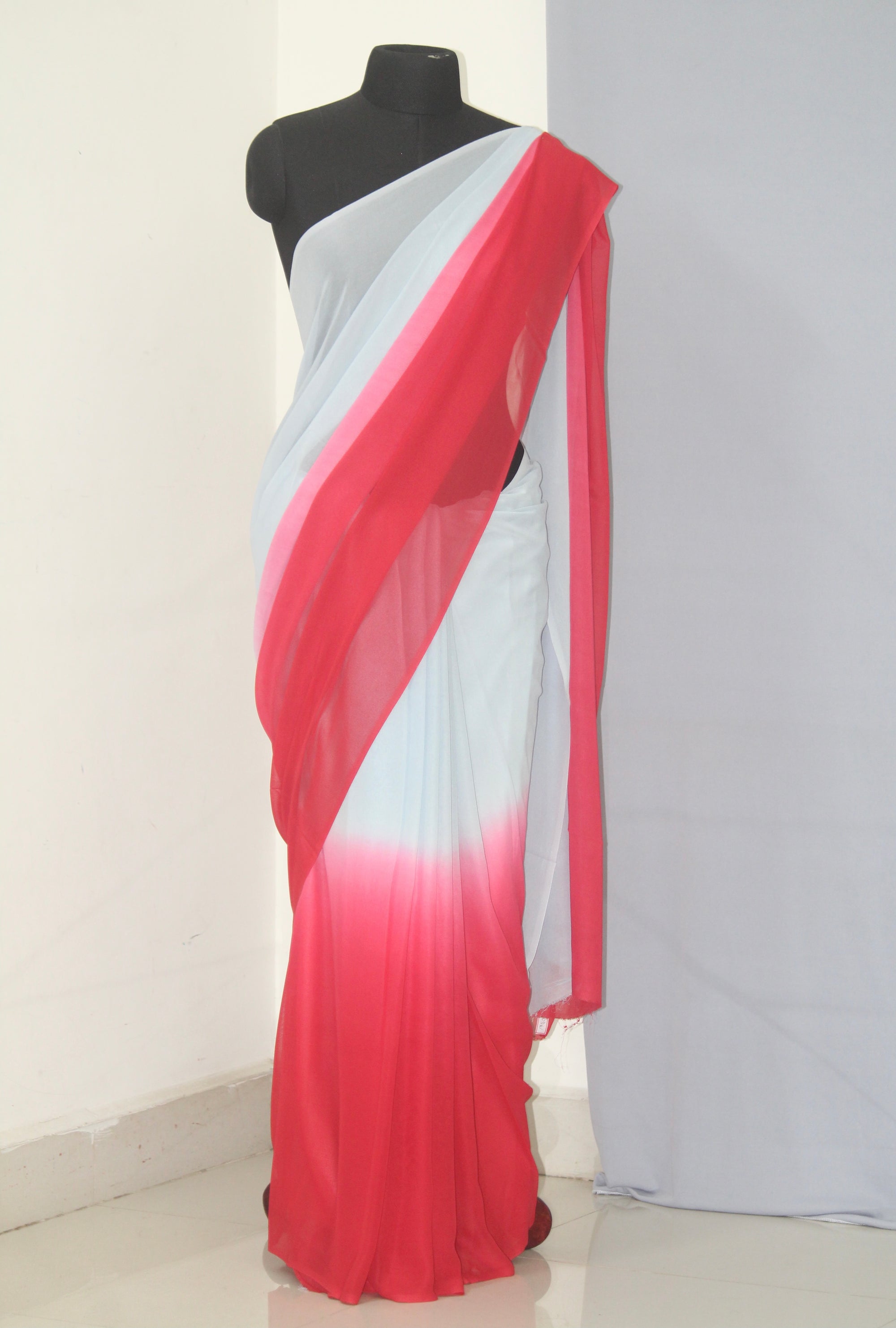 Shaded georgette saree