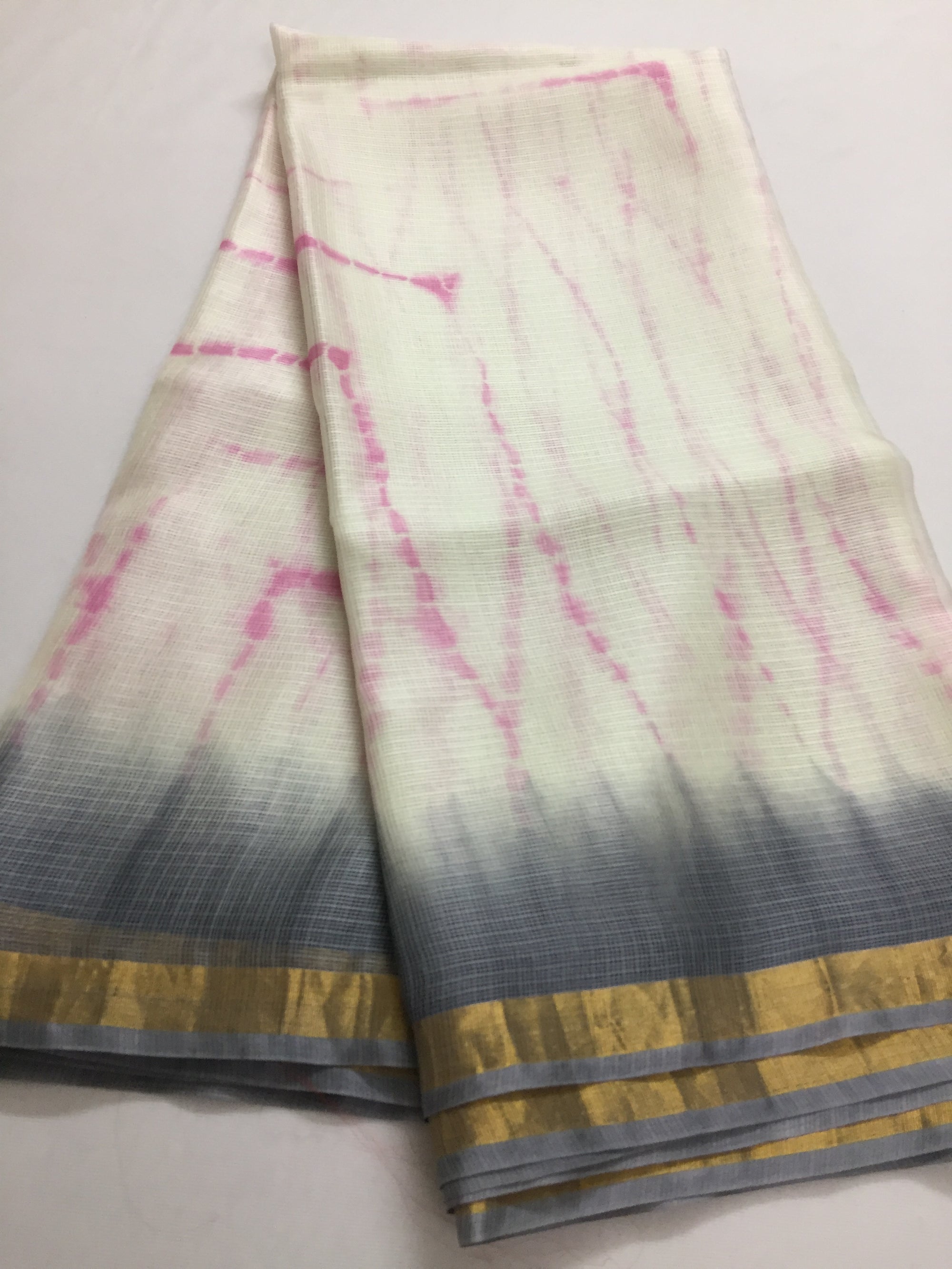Tie and dye pure kota silk saree