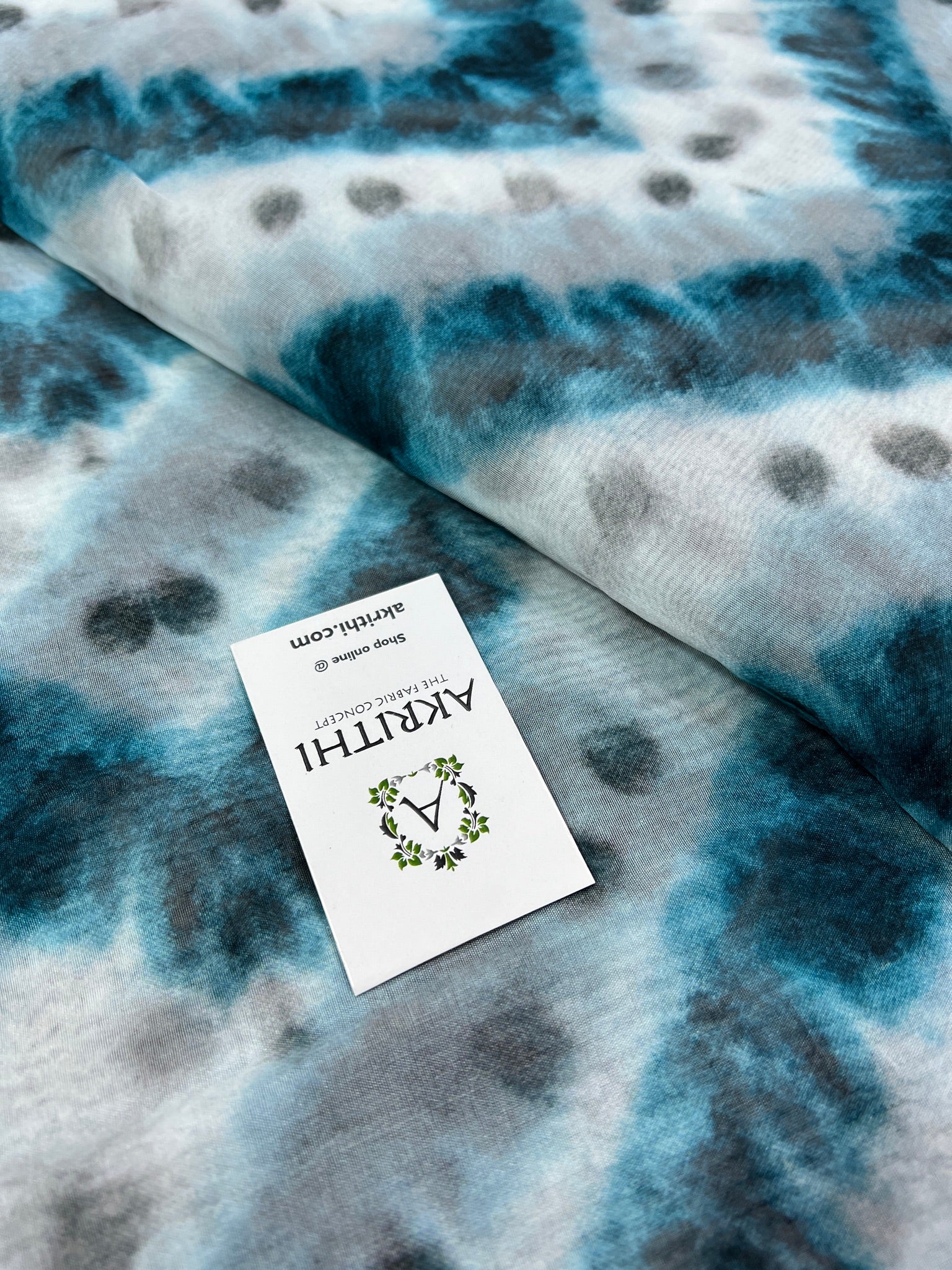 Digital floral Printed organza fabric