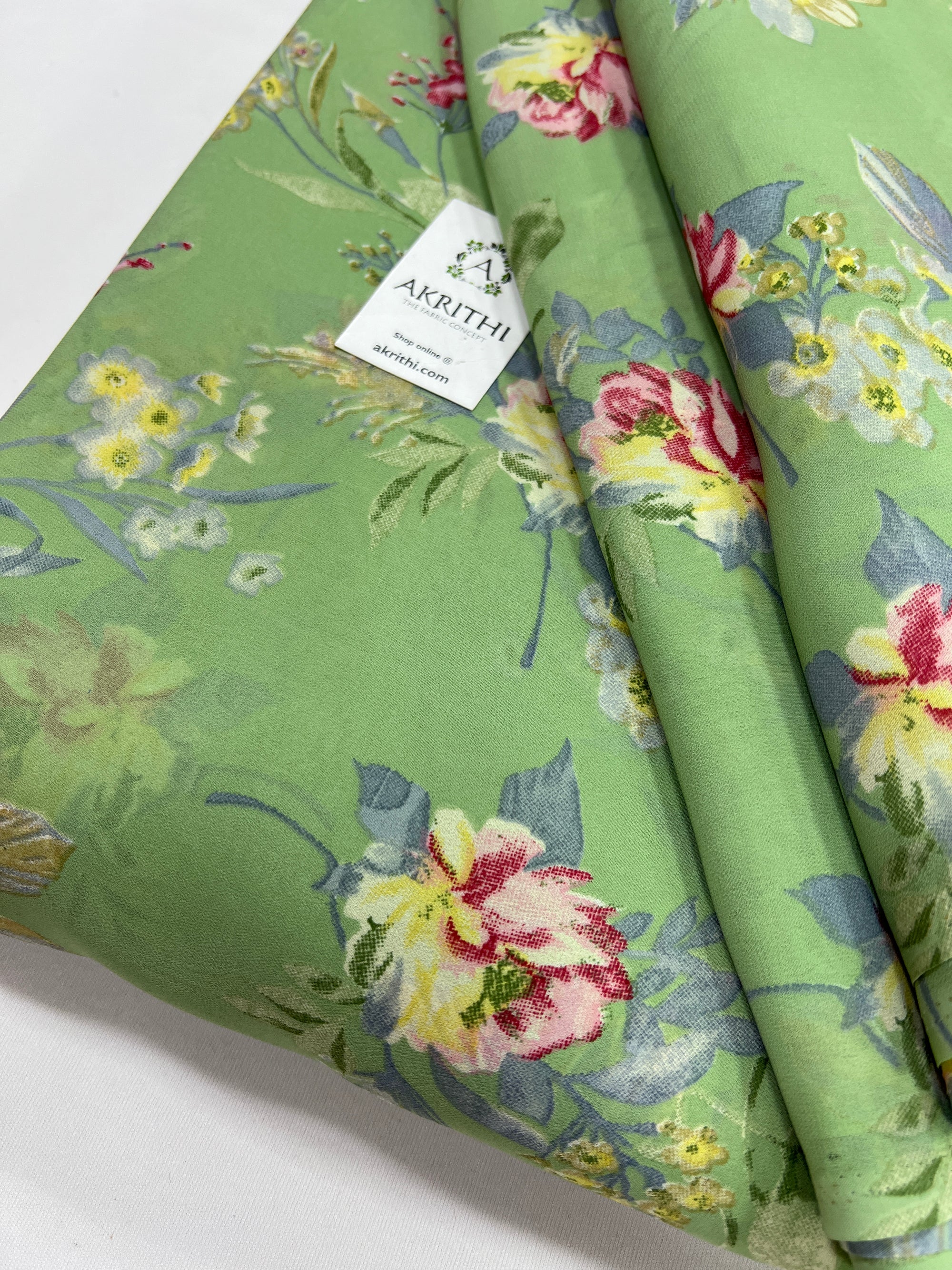 Floral printed georgette fabric 56 inches width