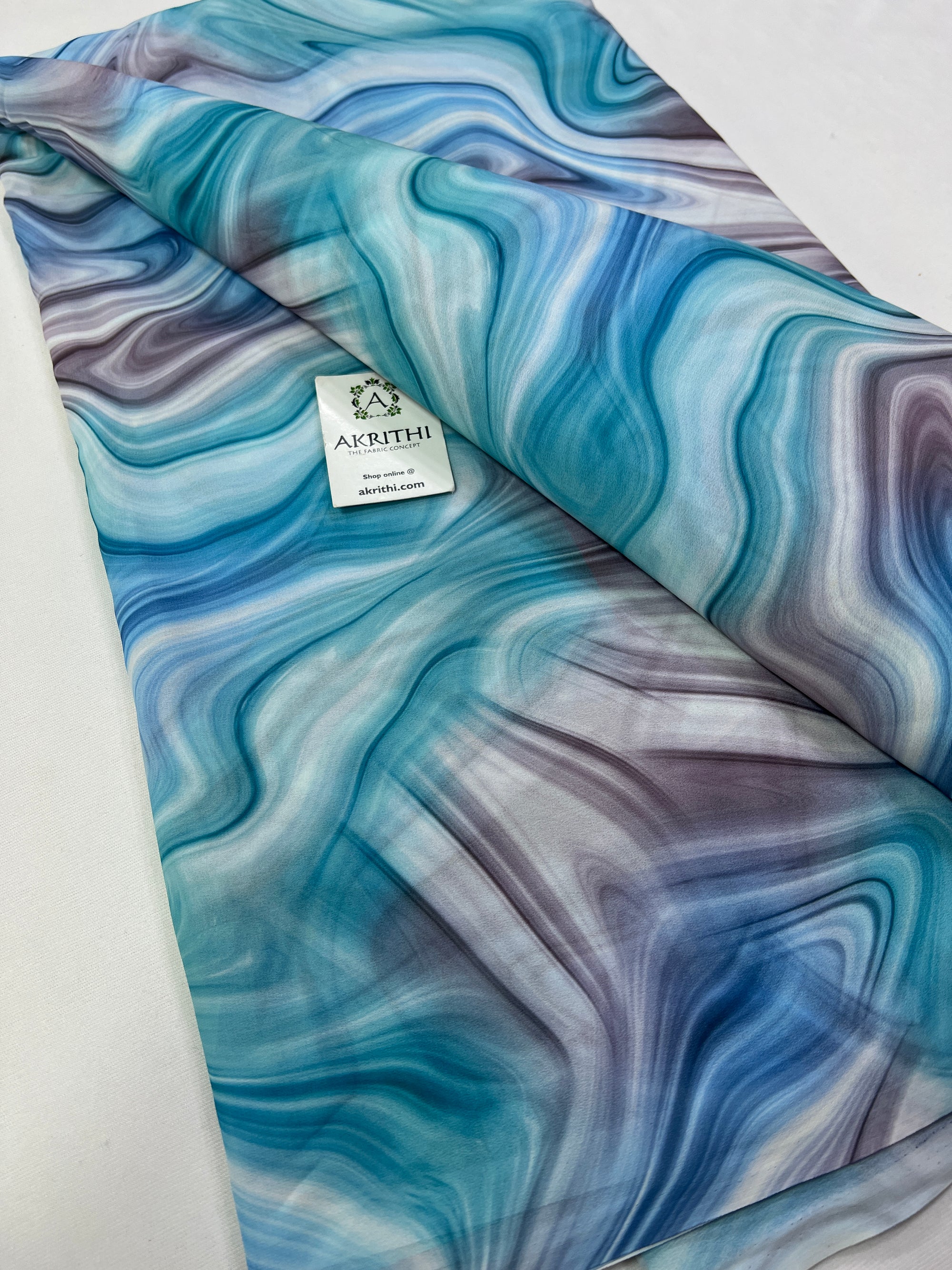 Digital floral printed georgette fabric