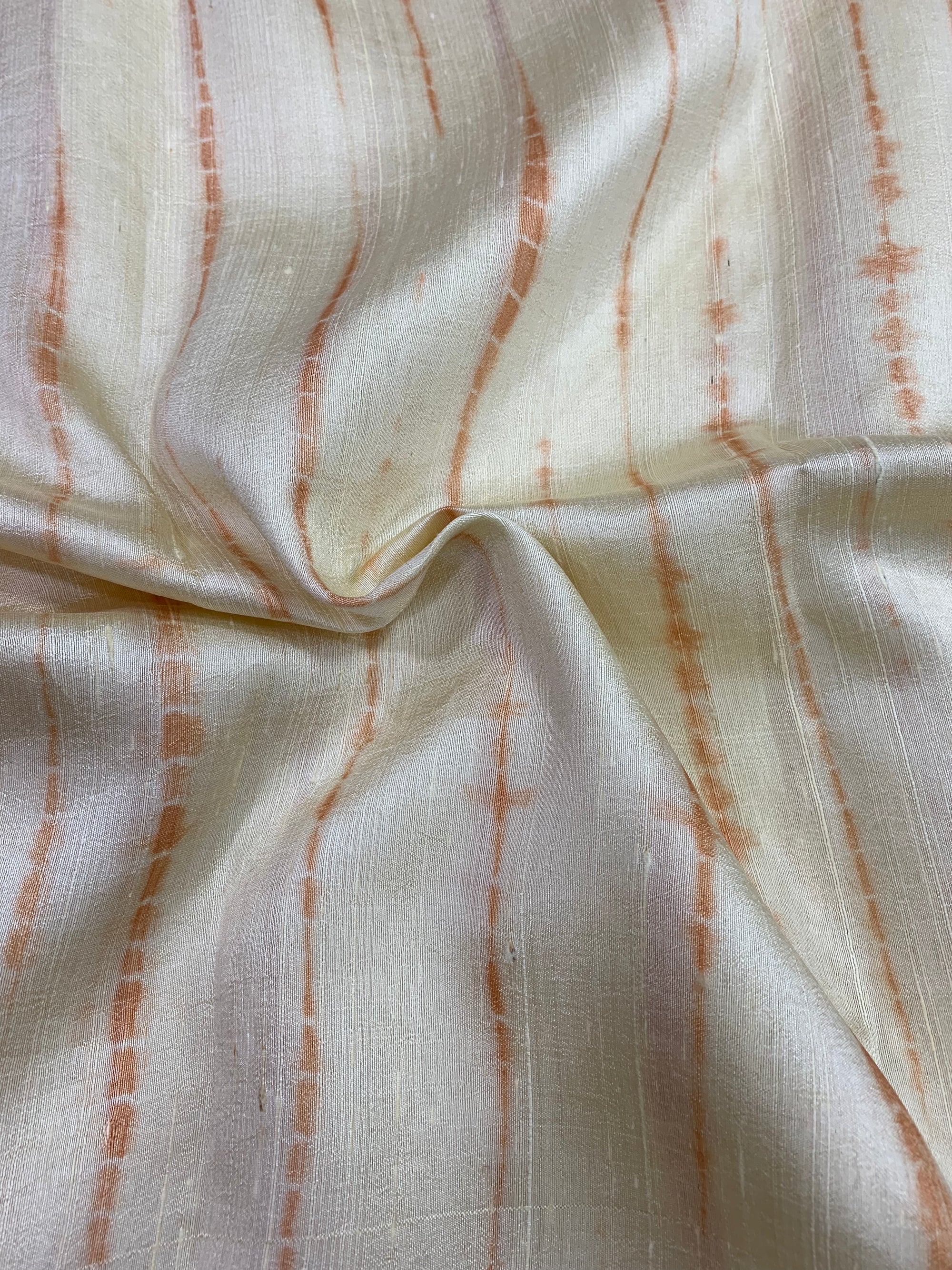 Shibori tie and dye pure raw silk kurta