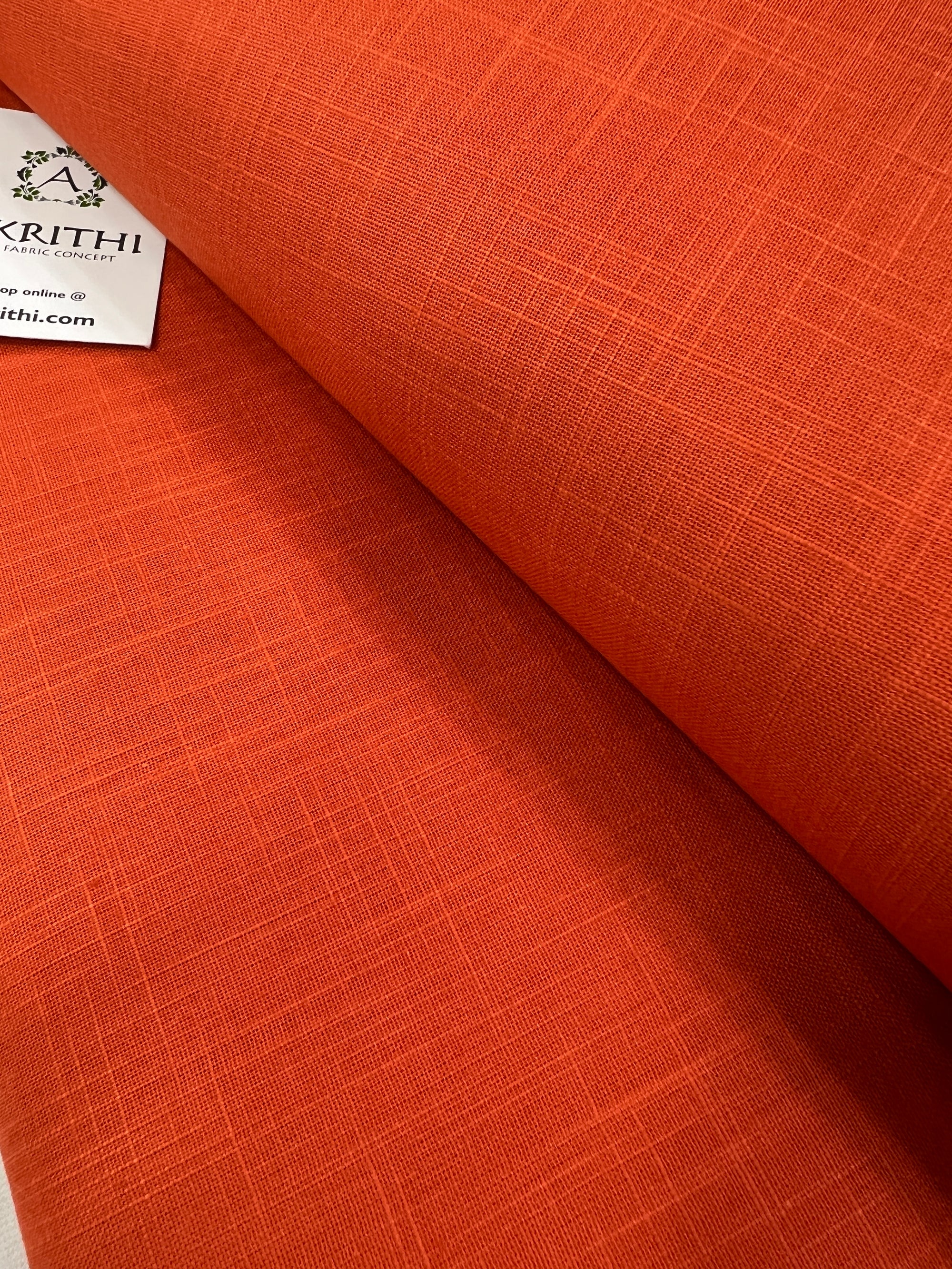 Plain cotton linen fabric