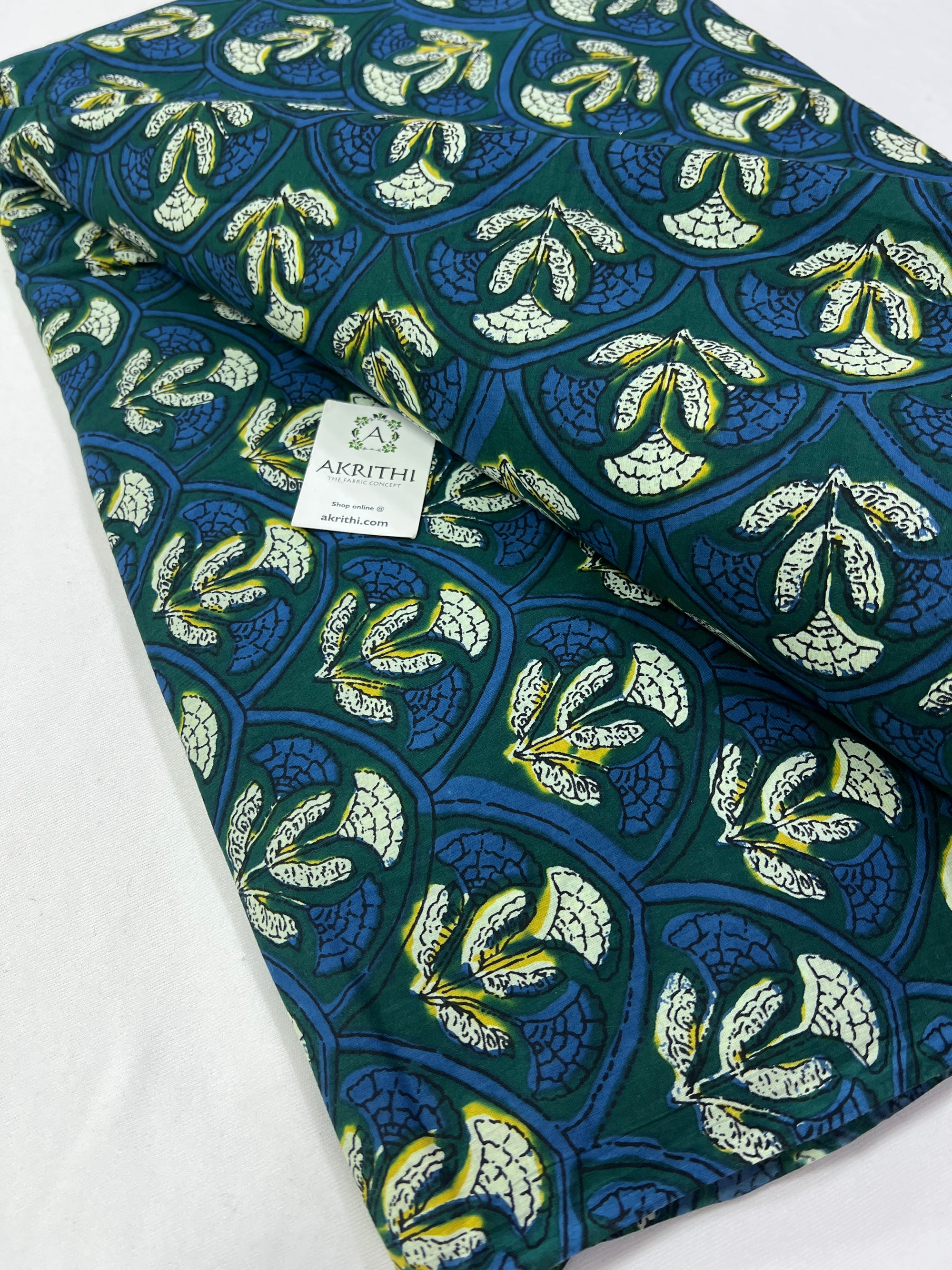 Ajrakh Printed pure cotton fabric