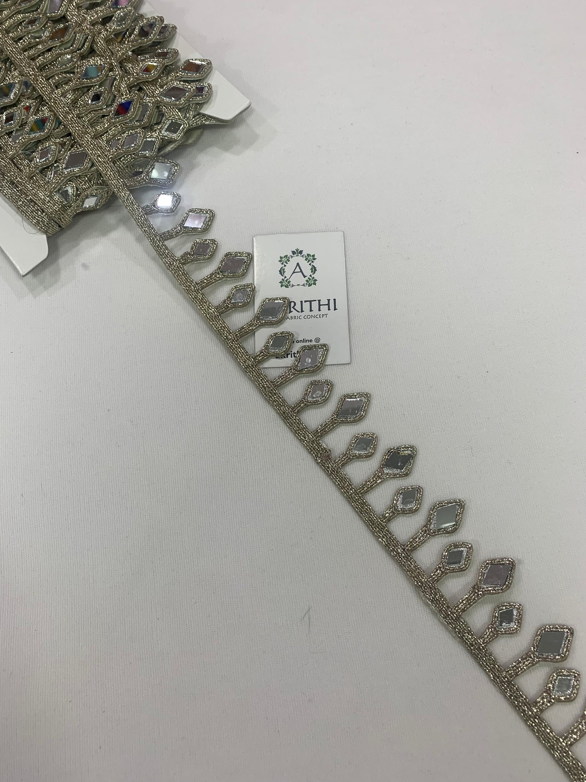 Embroidered lace 9 metres roll
