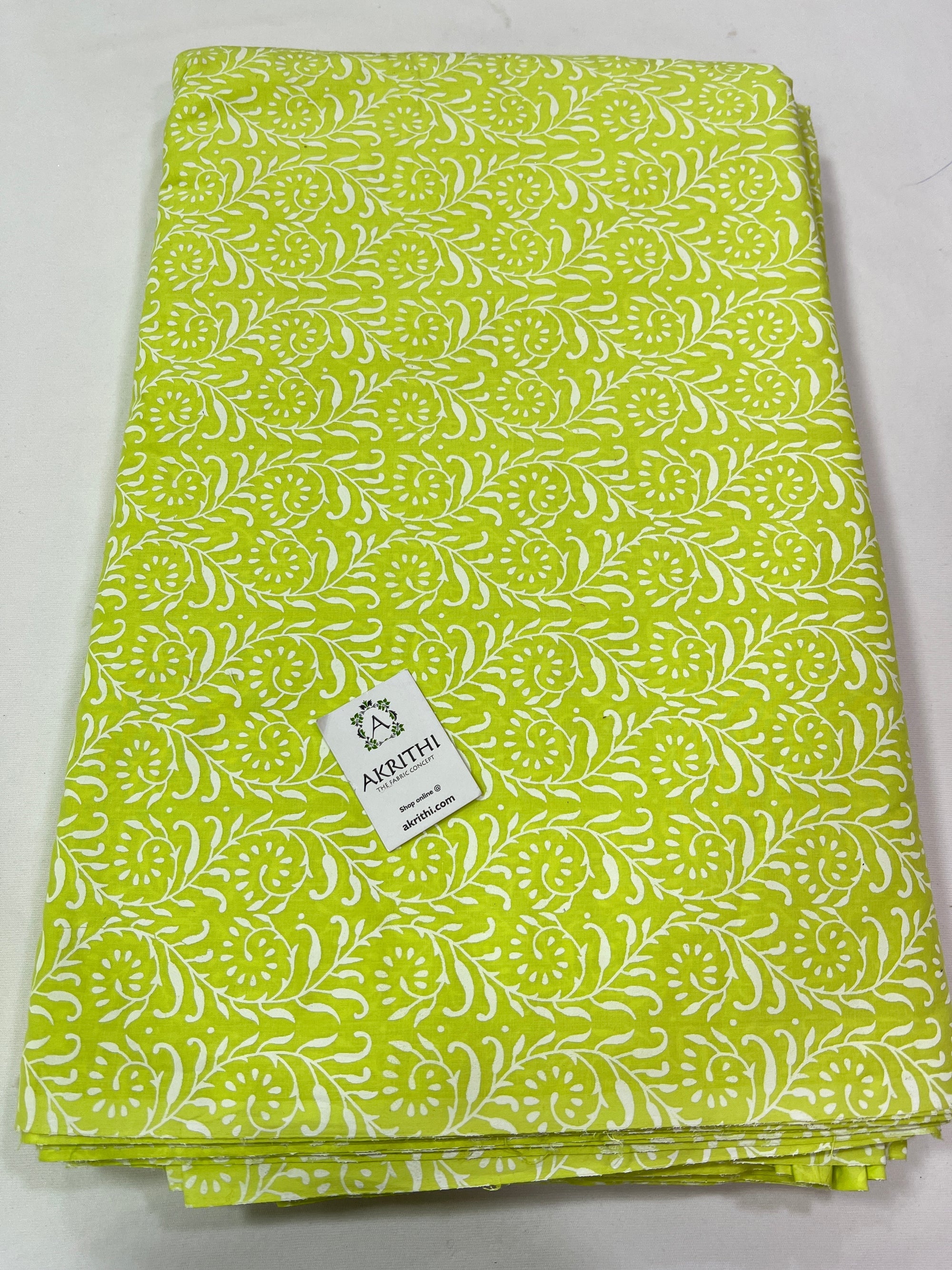 Printed pure cotton fabric