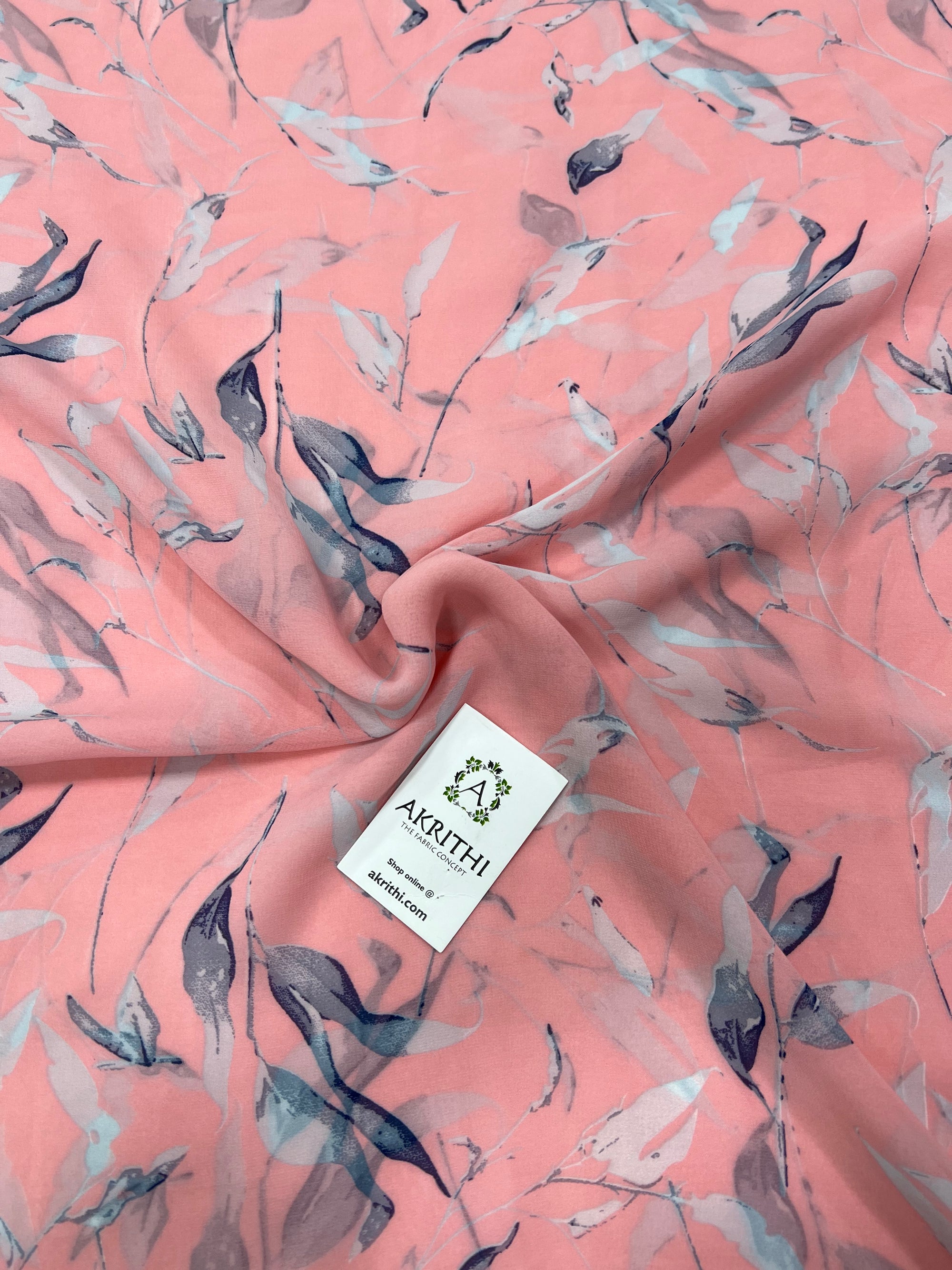 Digital floral Printed georgette fabric 56 inches width