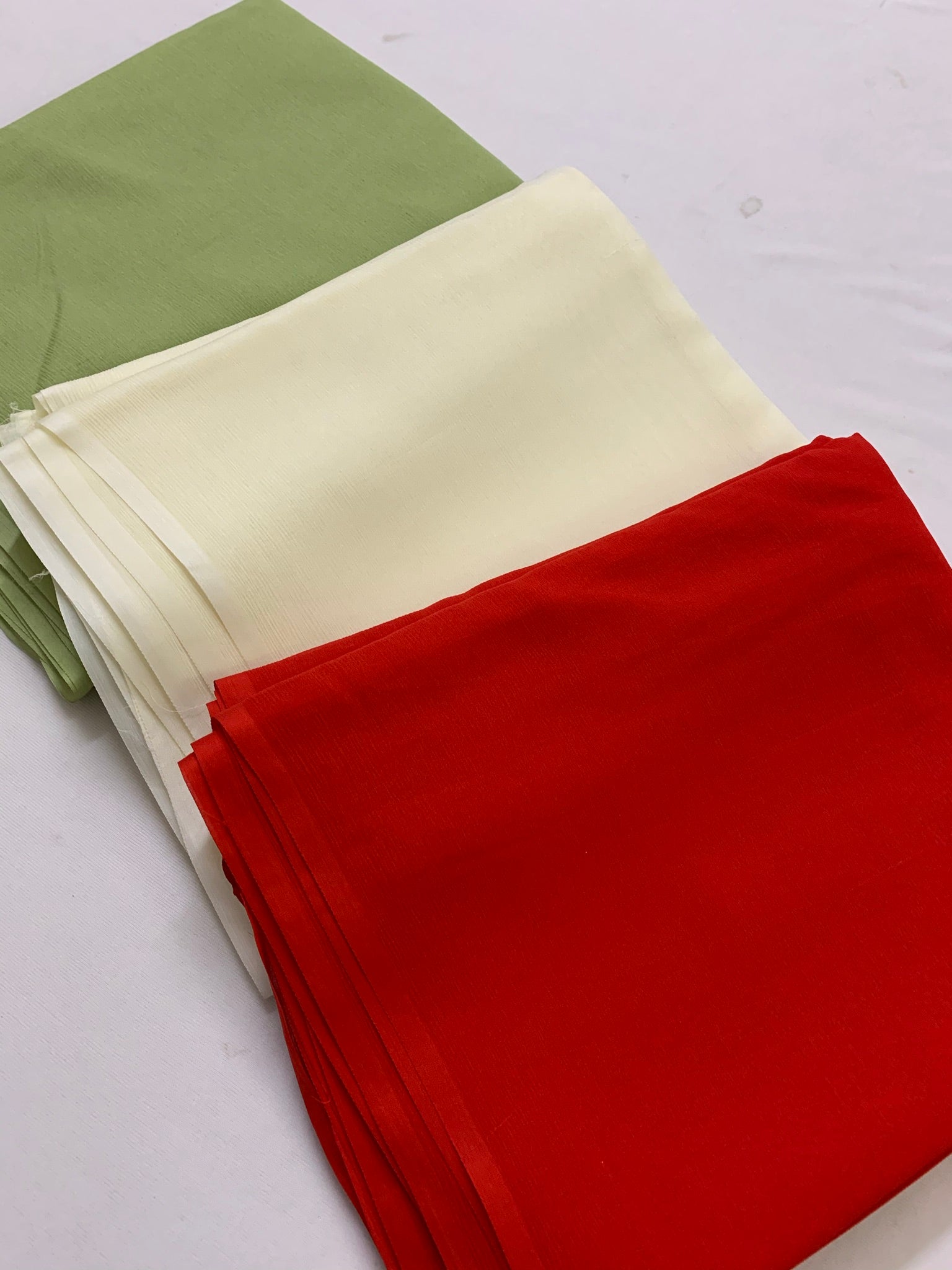 PLATINUM PURE SILK CHIFFON SAREE