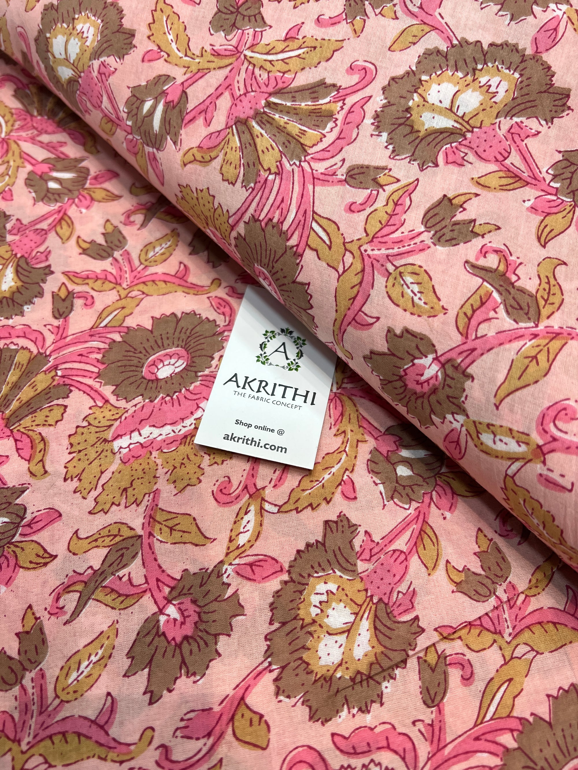 Printed pure cotton fabric