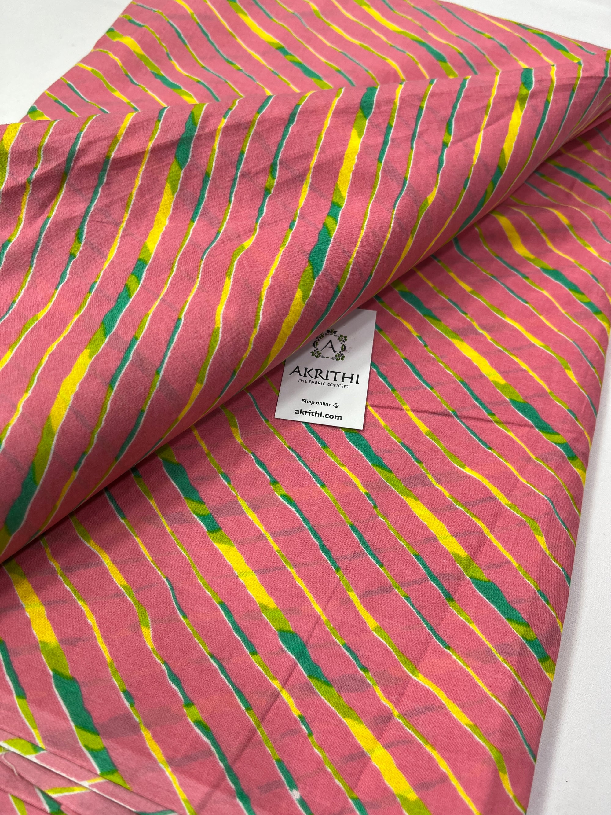 Printed pure cotton fabric