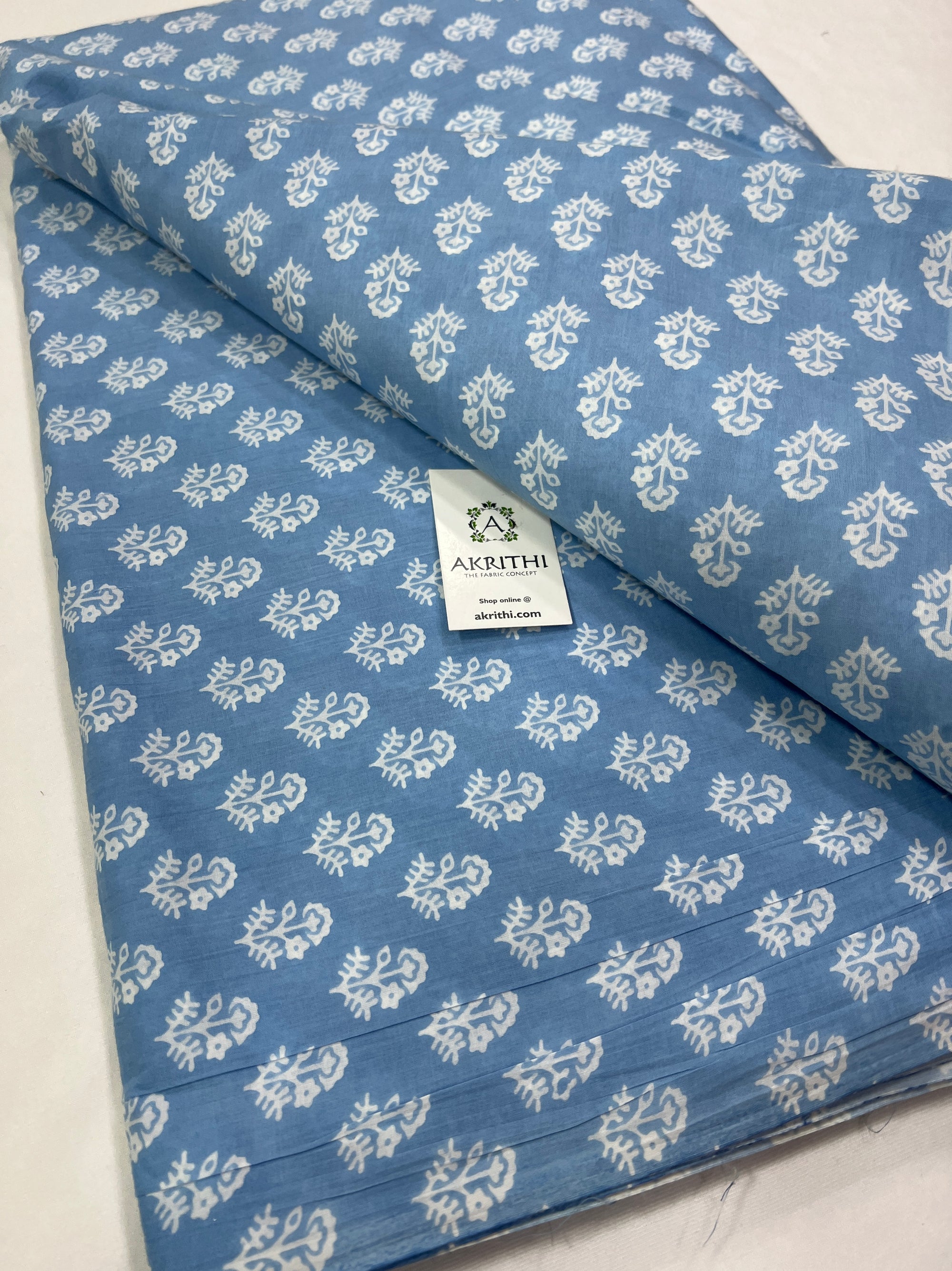 Printed pure cotton fabric