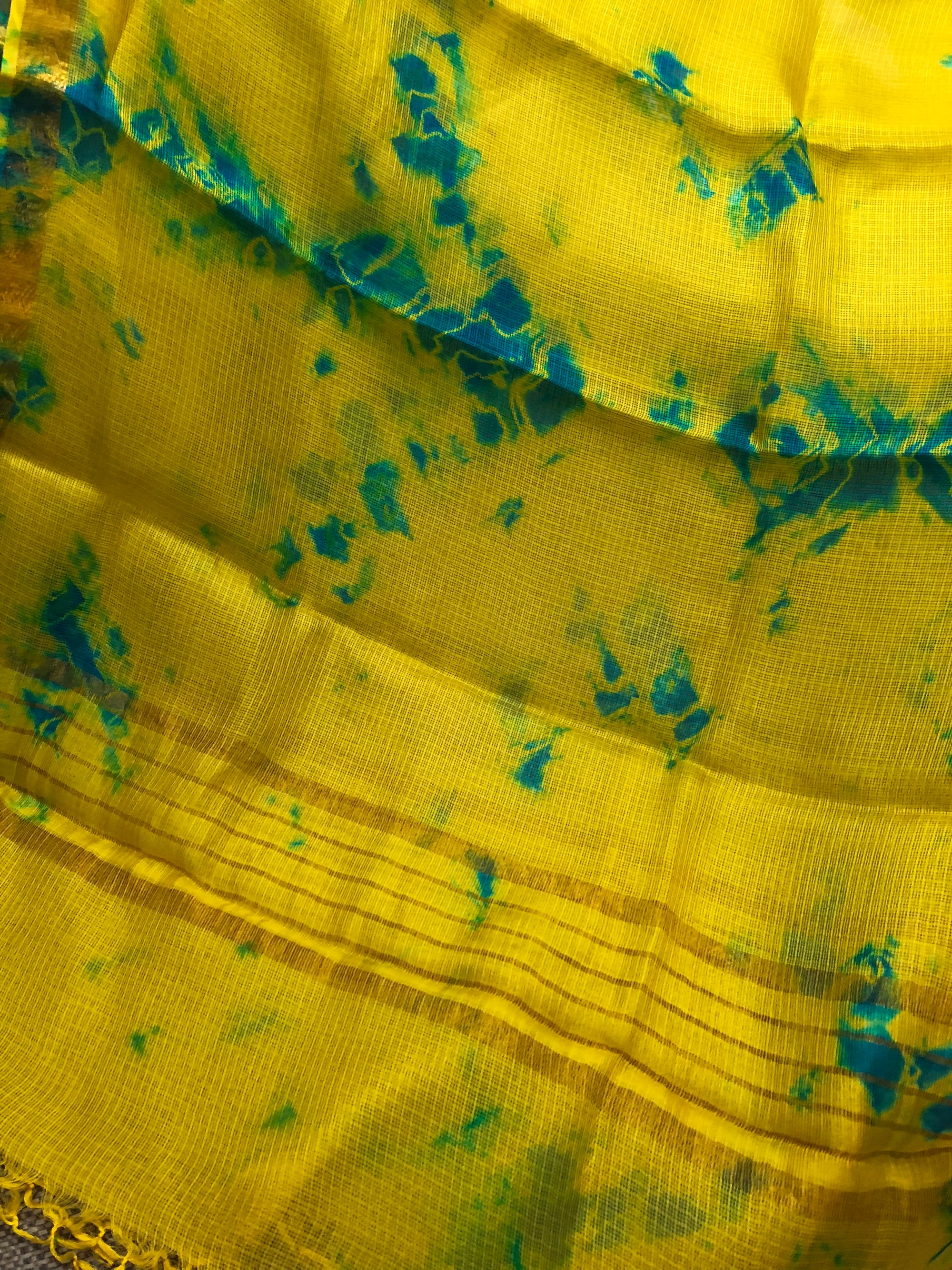 Tie and dye pure silk Kota Dupatta