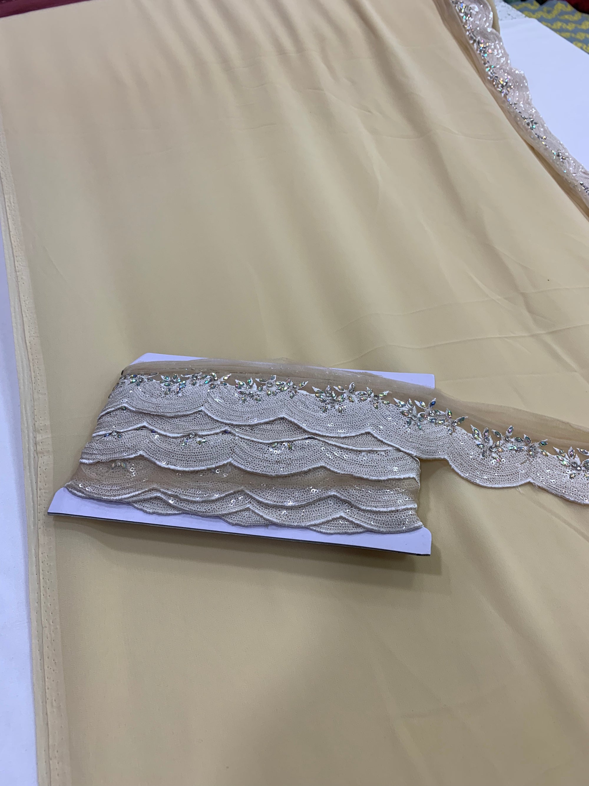 Georgette saree with lace