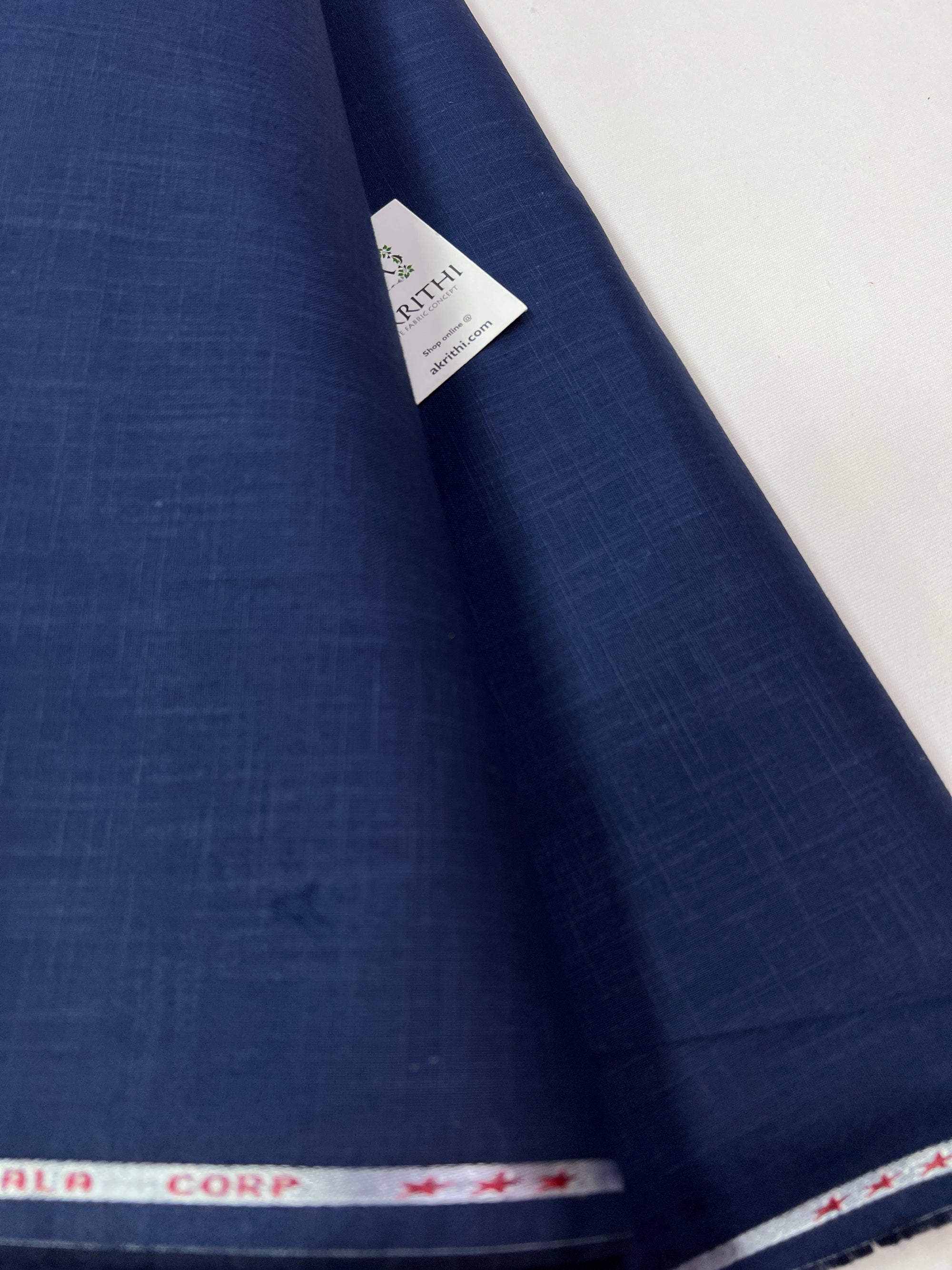 Plain cotton linen fabric