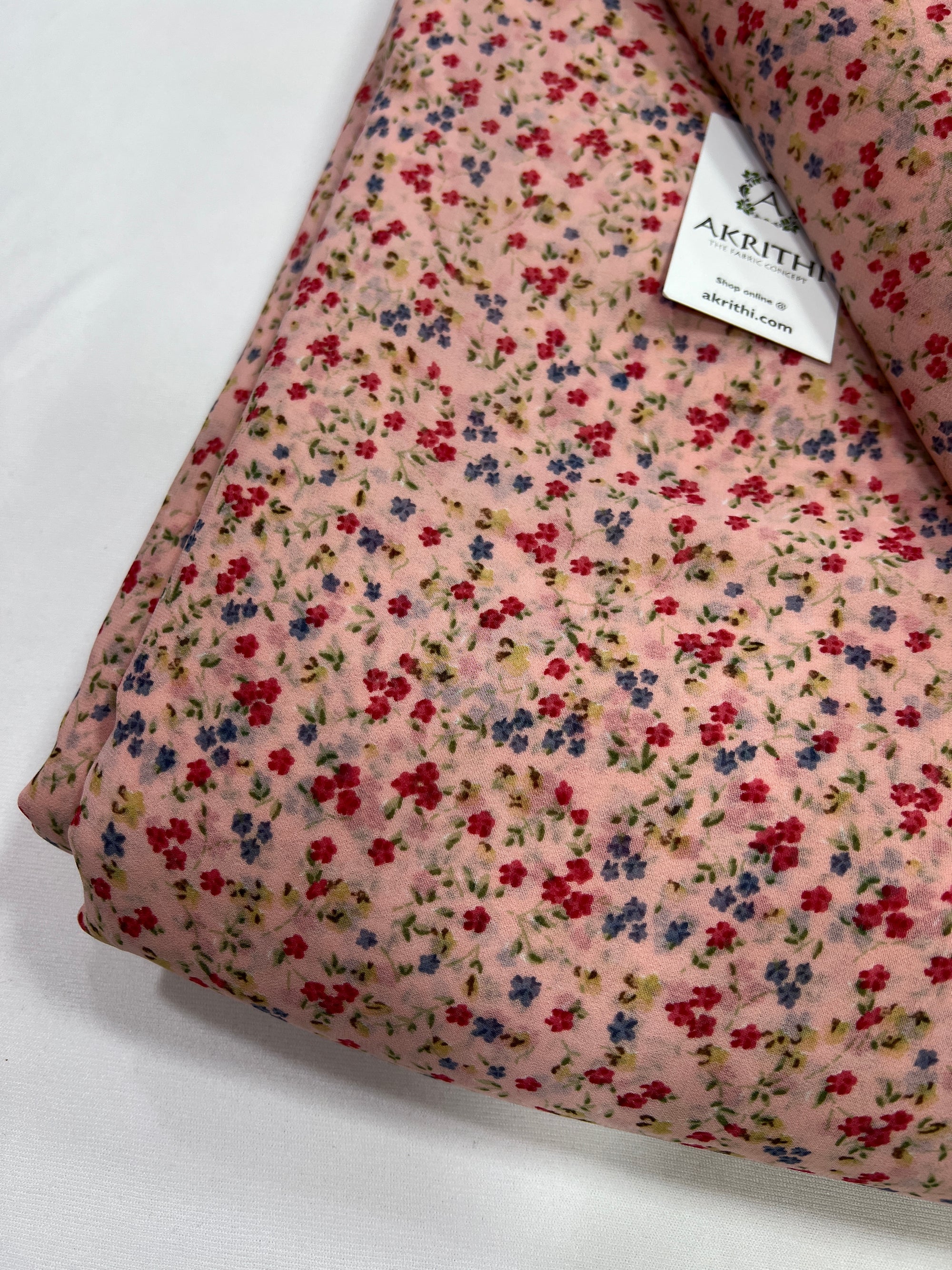Floral printed georgette fabric 56 inches width