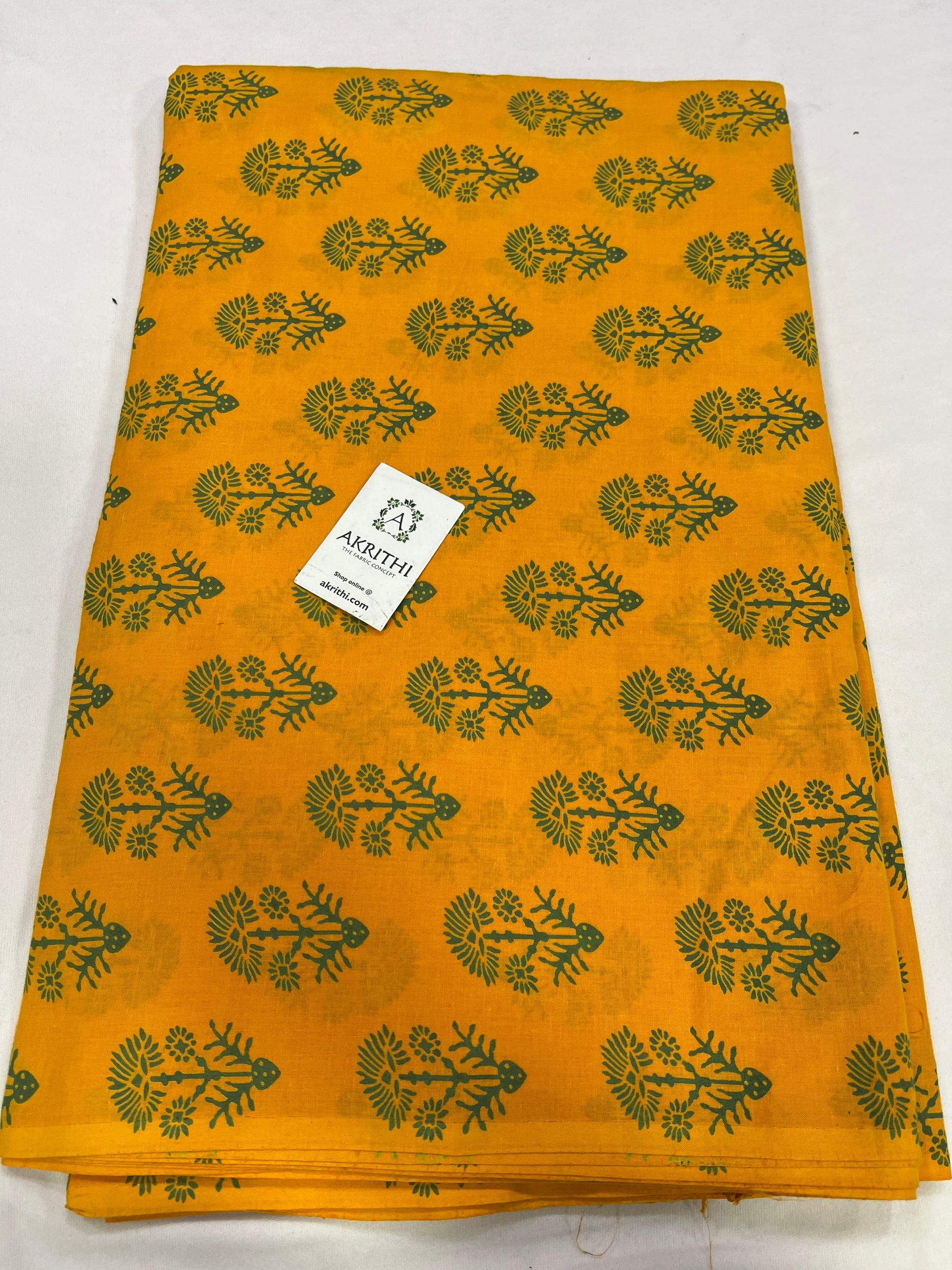 Printed pure cotton fabric