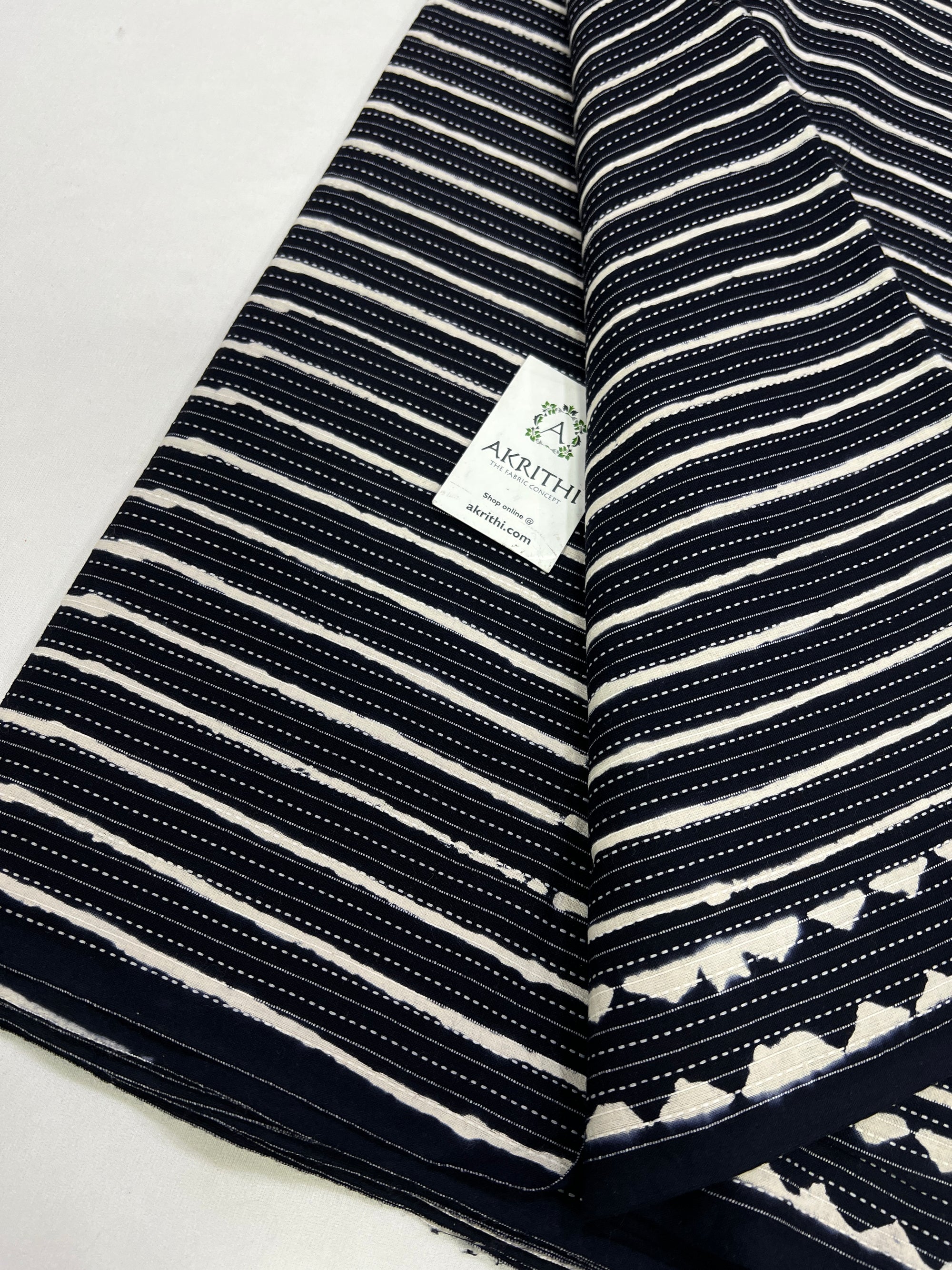 Kantha pure cotton fabric
