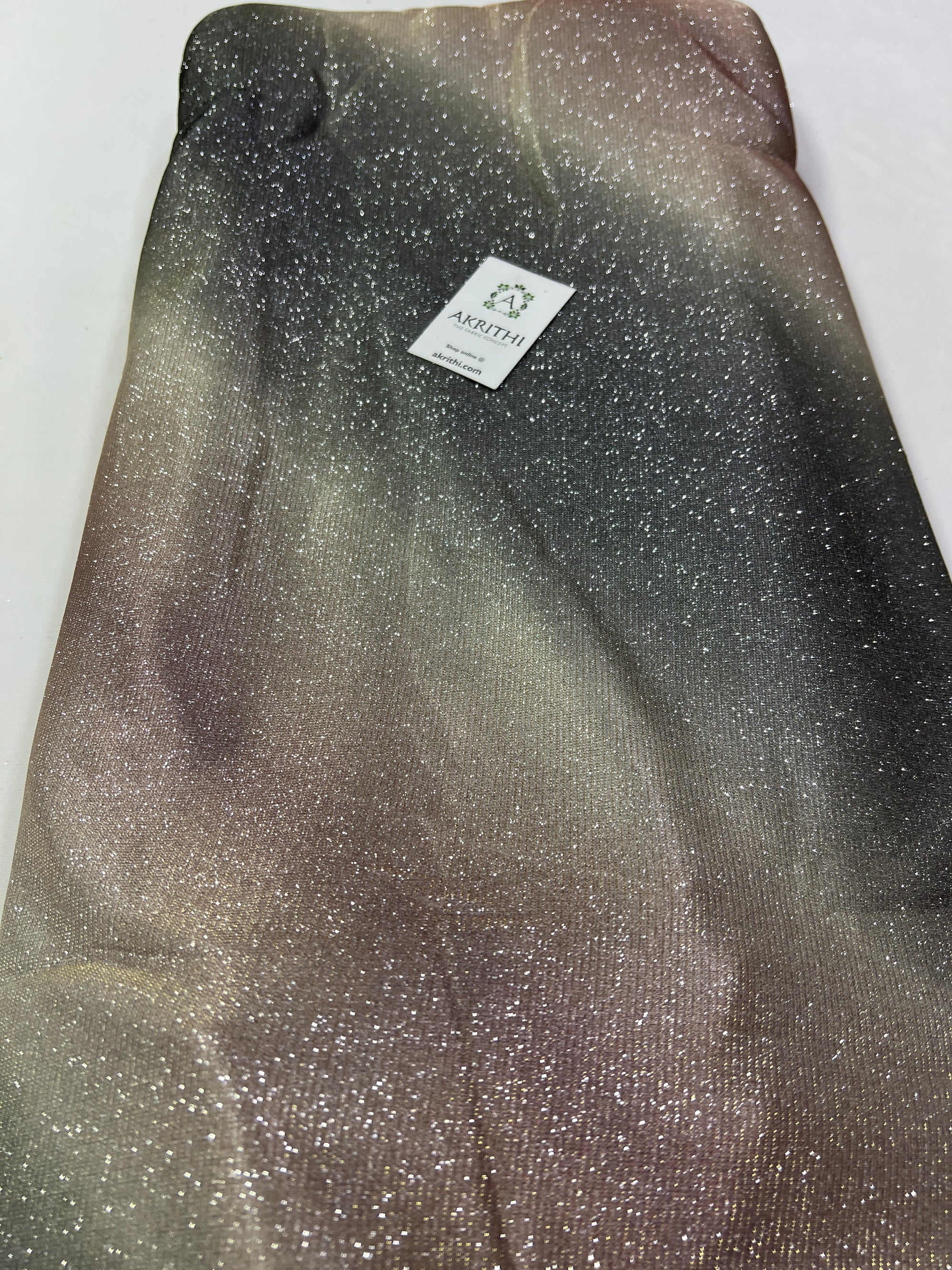 Cross Shaded imported Lycra fabric with glitter