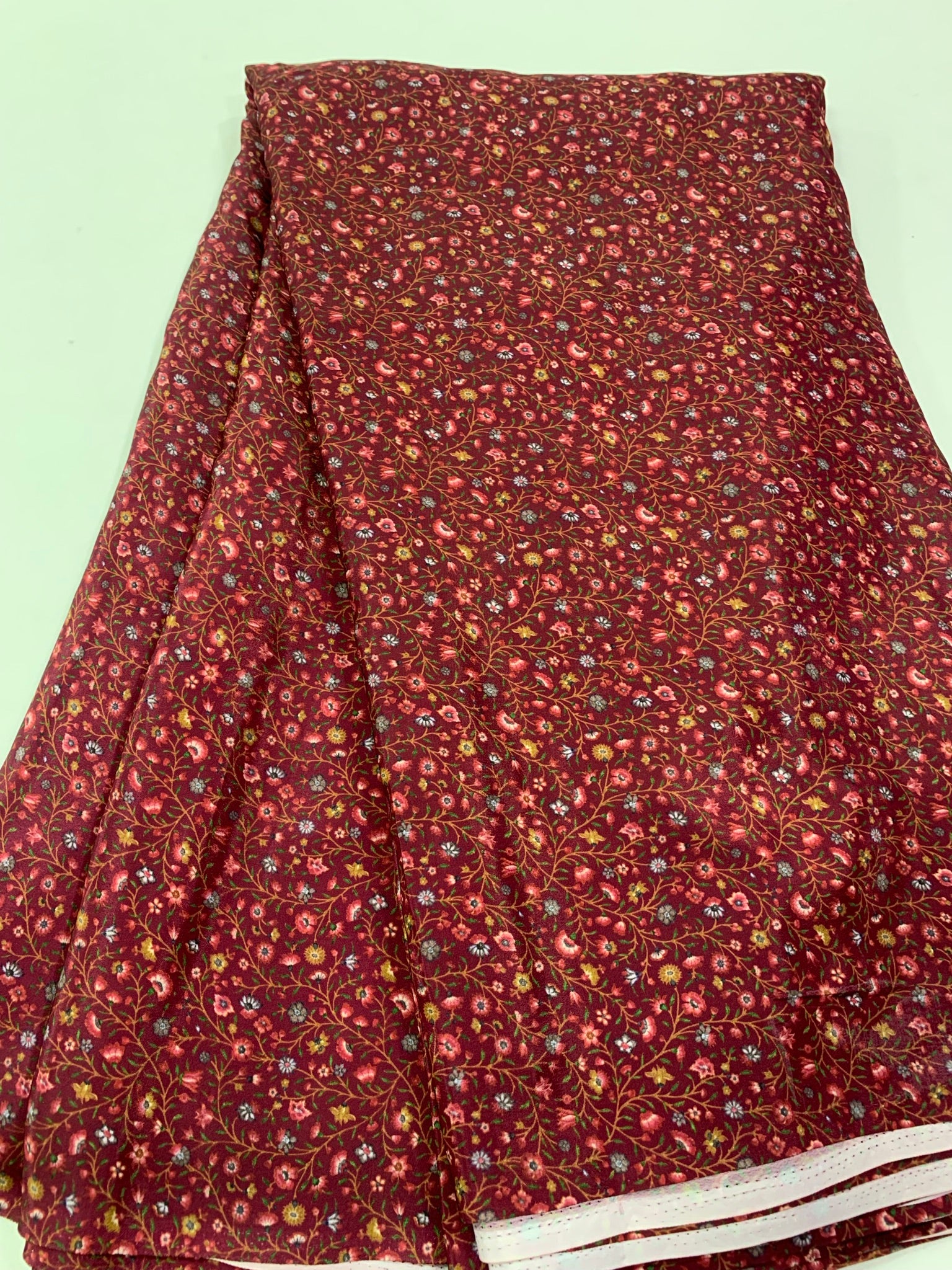 Digital floral Printed crepe fabric