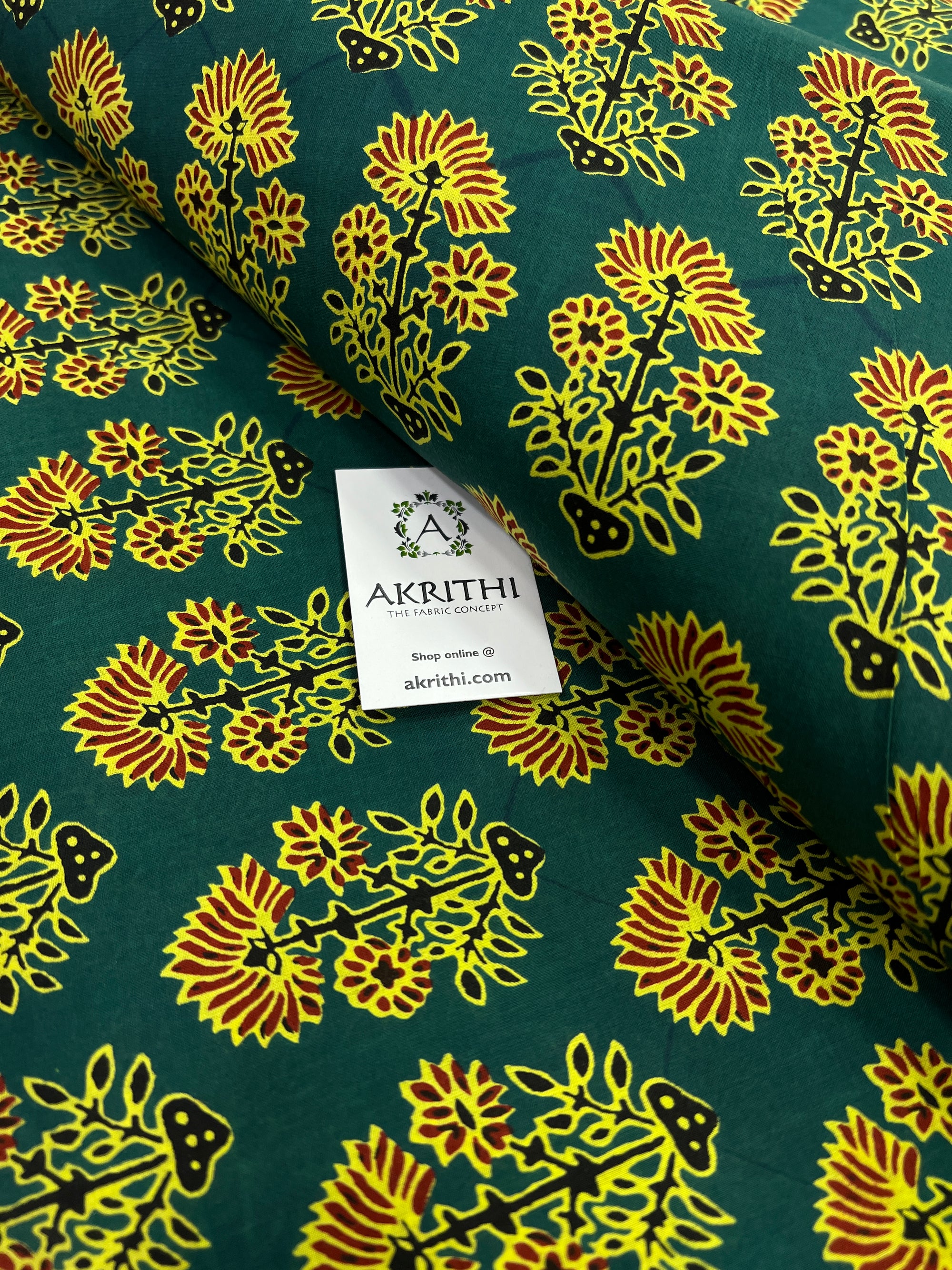 Printed pure cotton