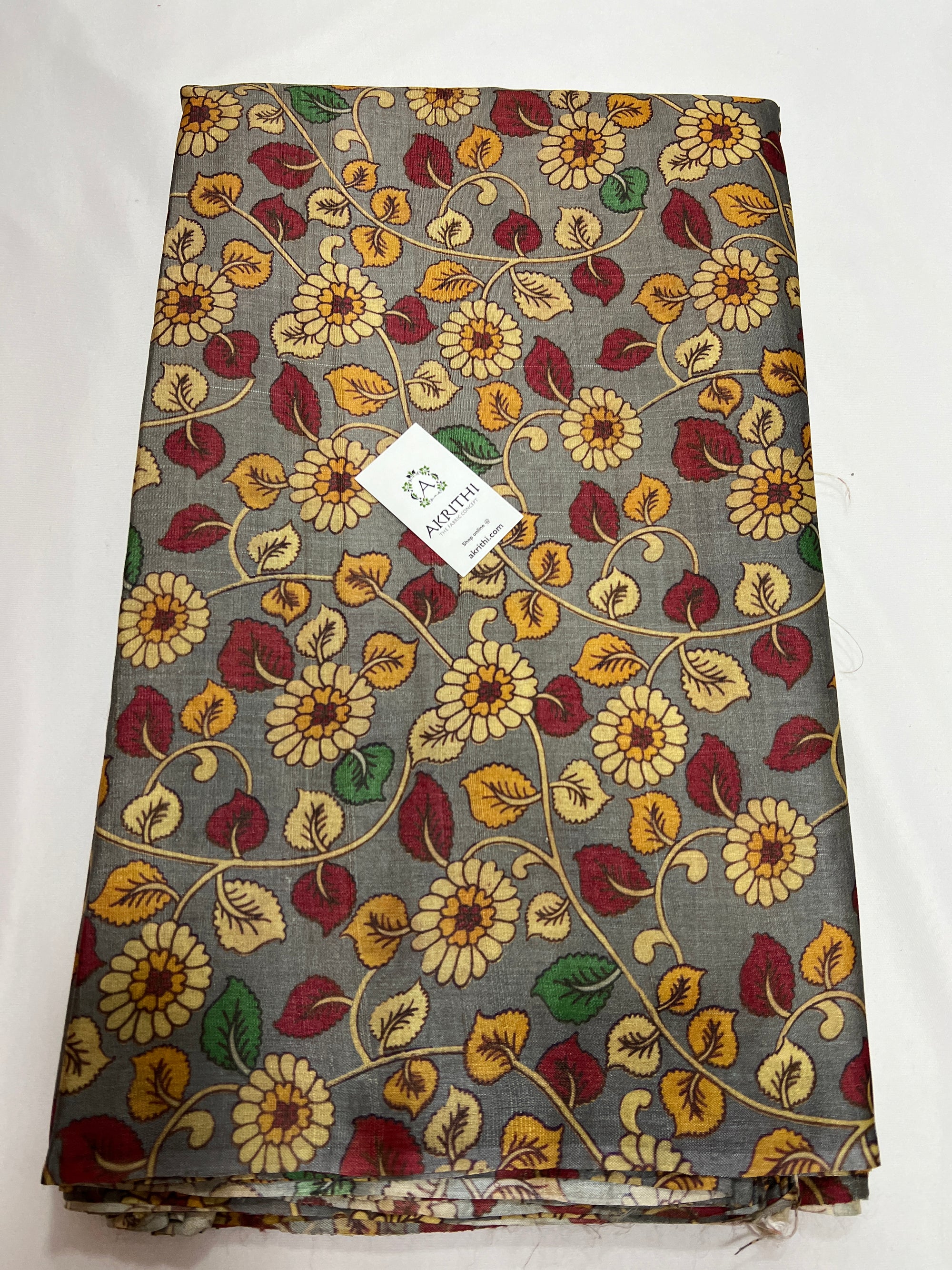 Digital Printed handloom pure tussar silk fabric