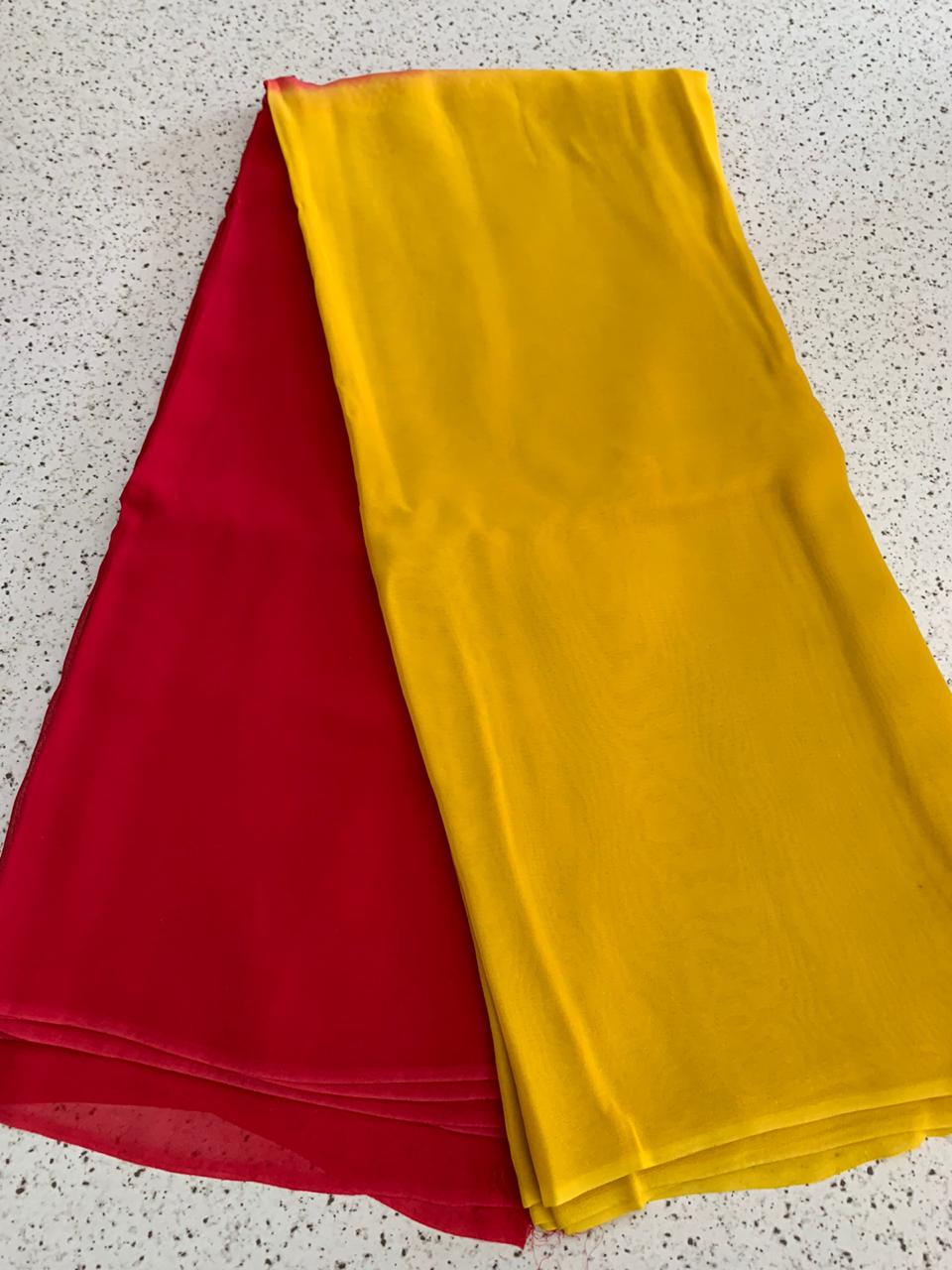 Shaded georgette fabric