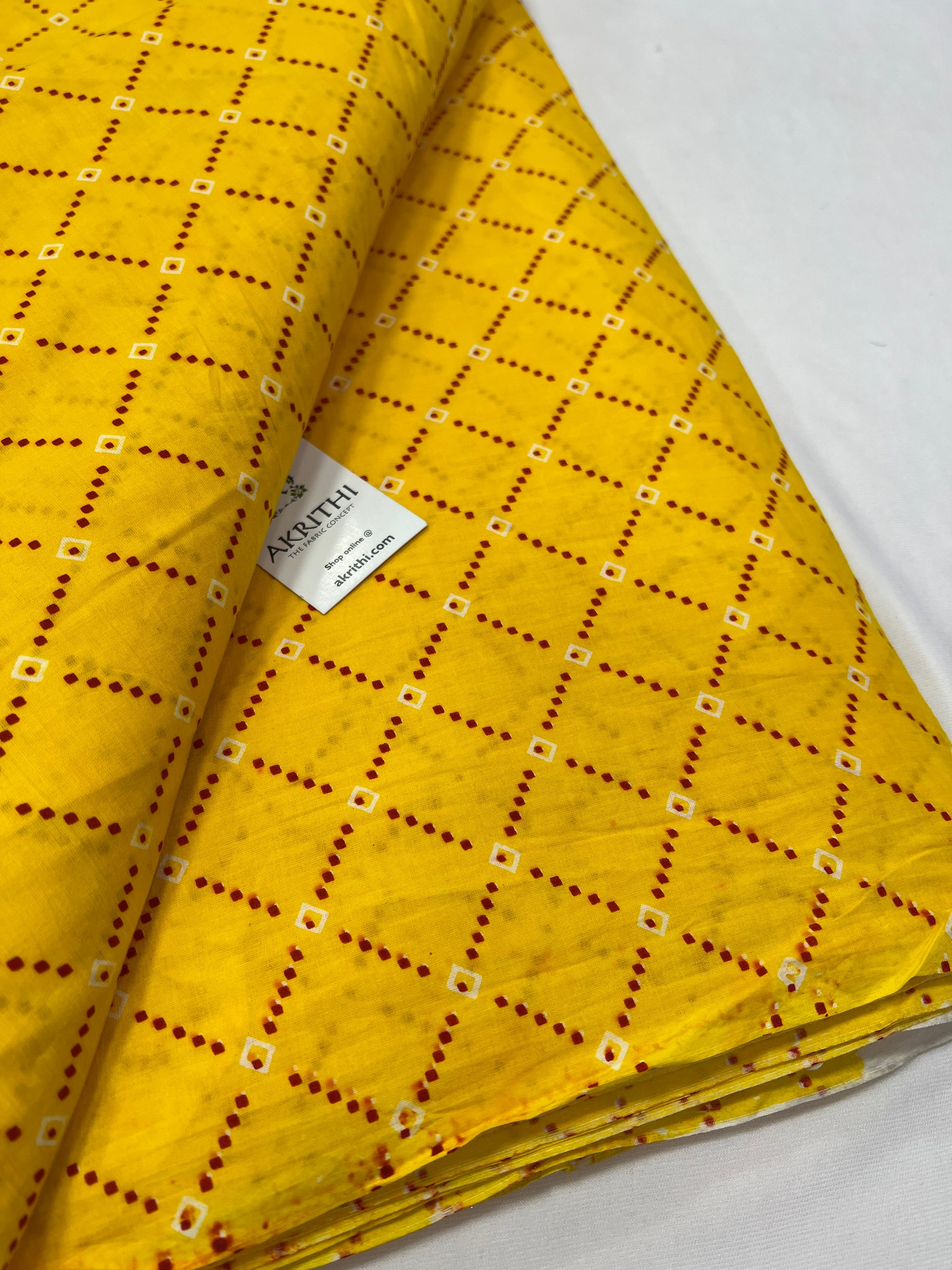 Printed pure cotton fabric