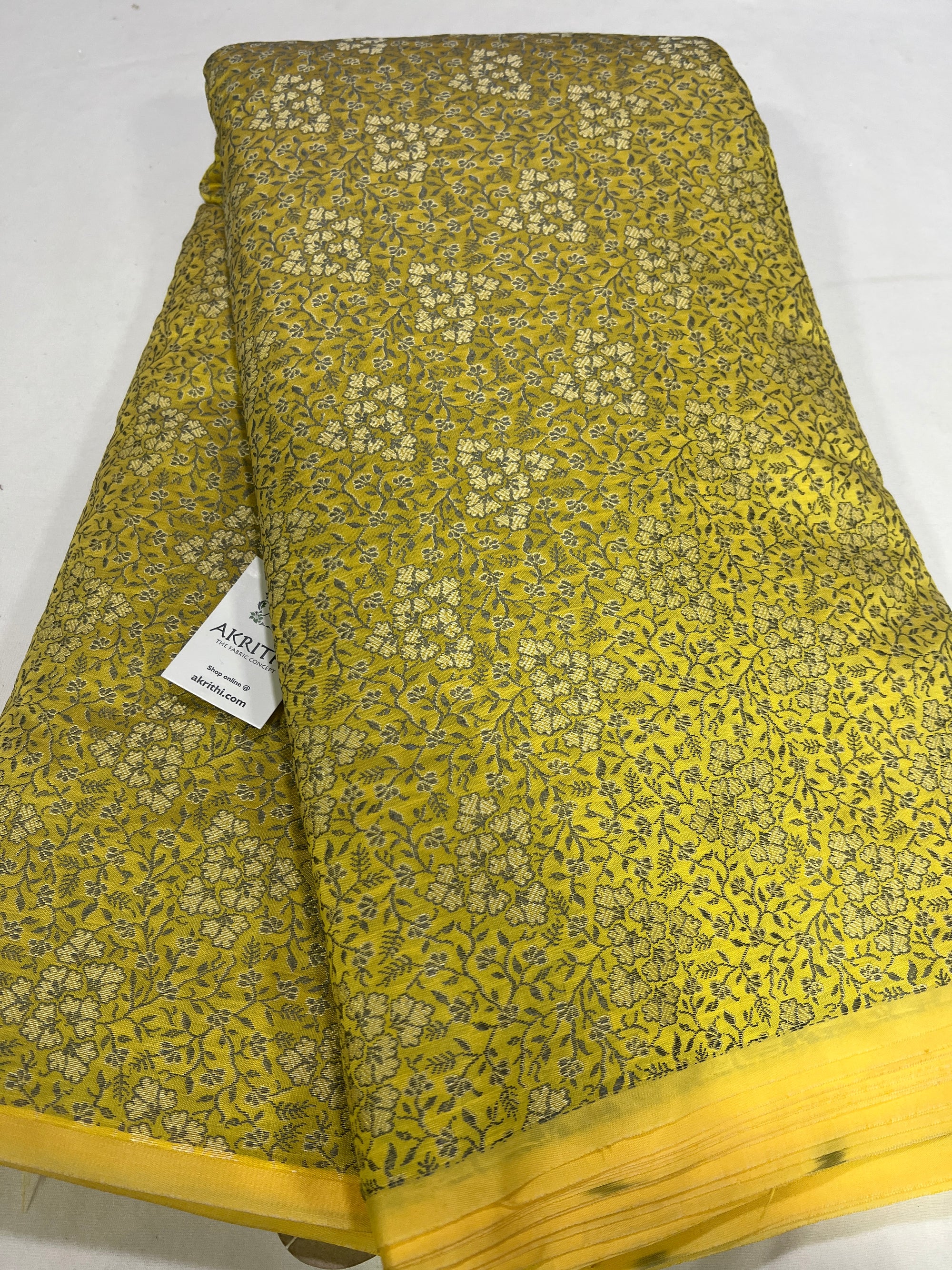 Banarasi brocade fabric without zari