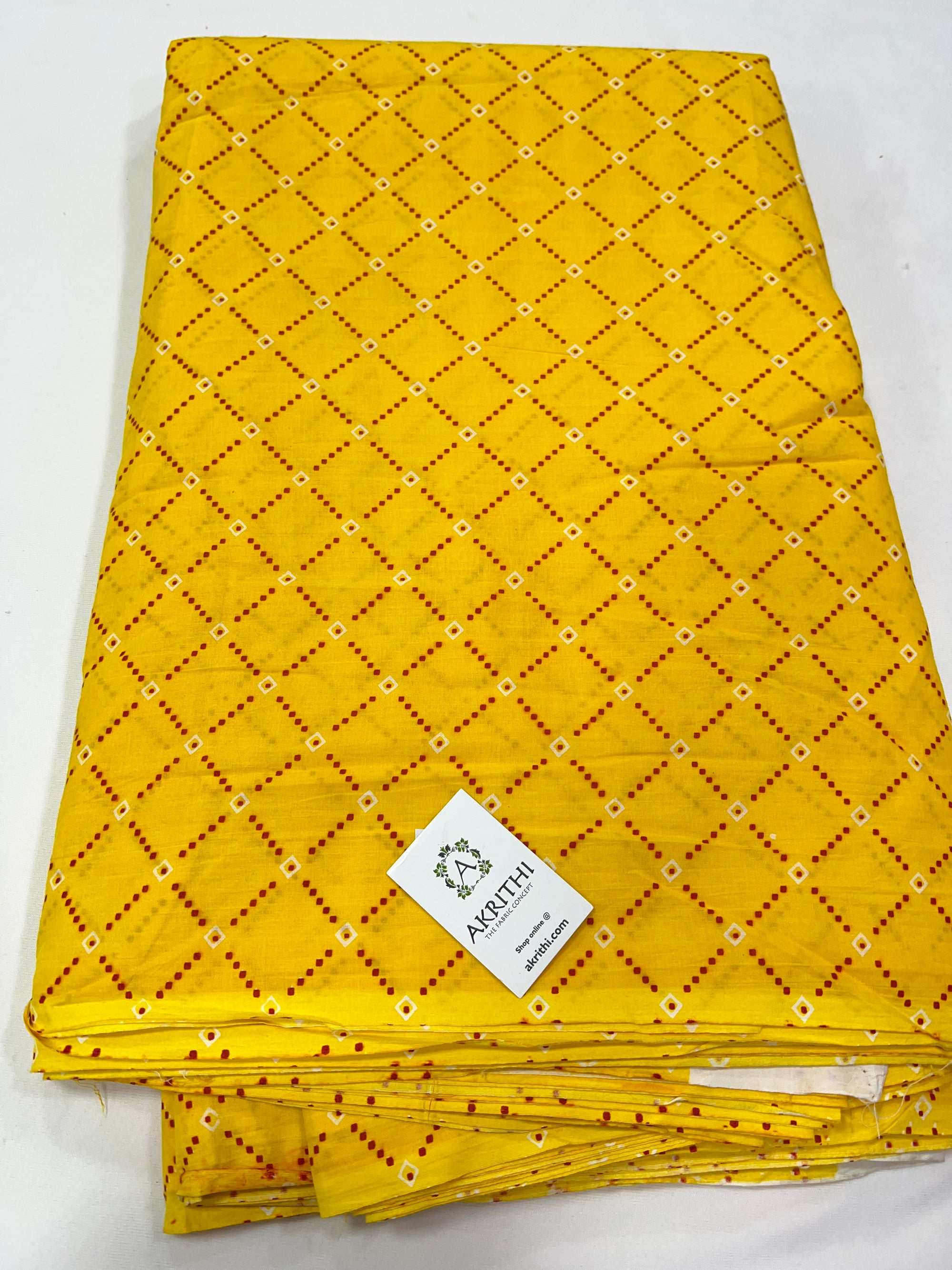 Printed pure cotton fabric