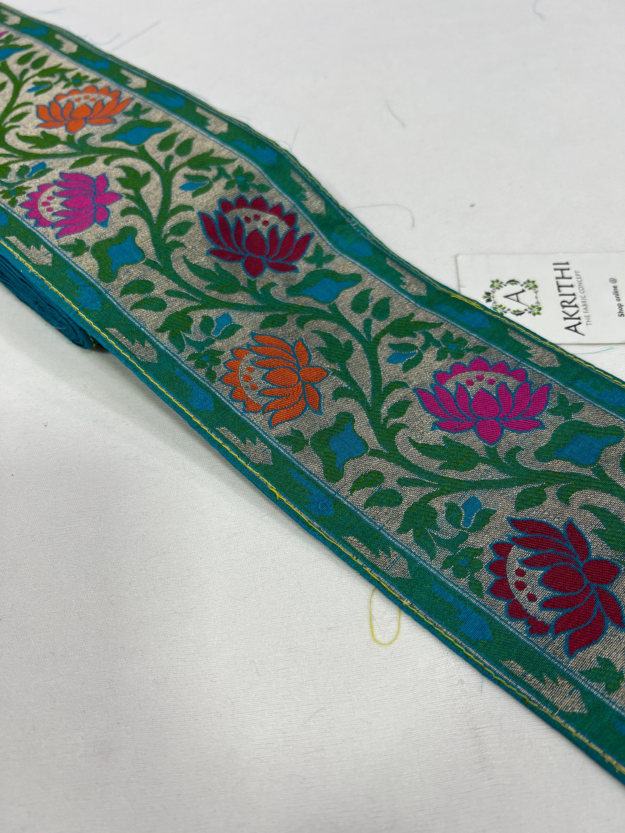 Handloom Banarasi lace 9 metres roll