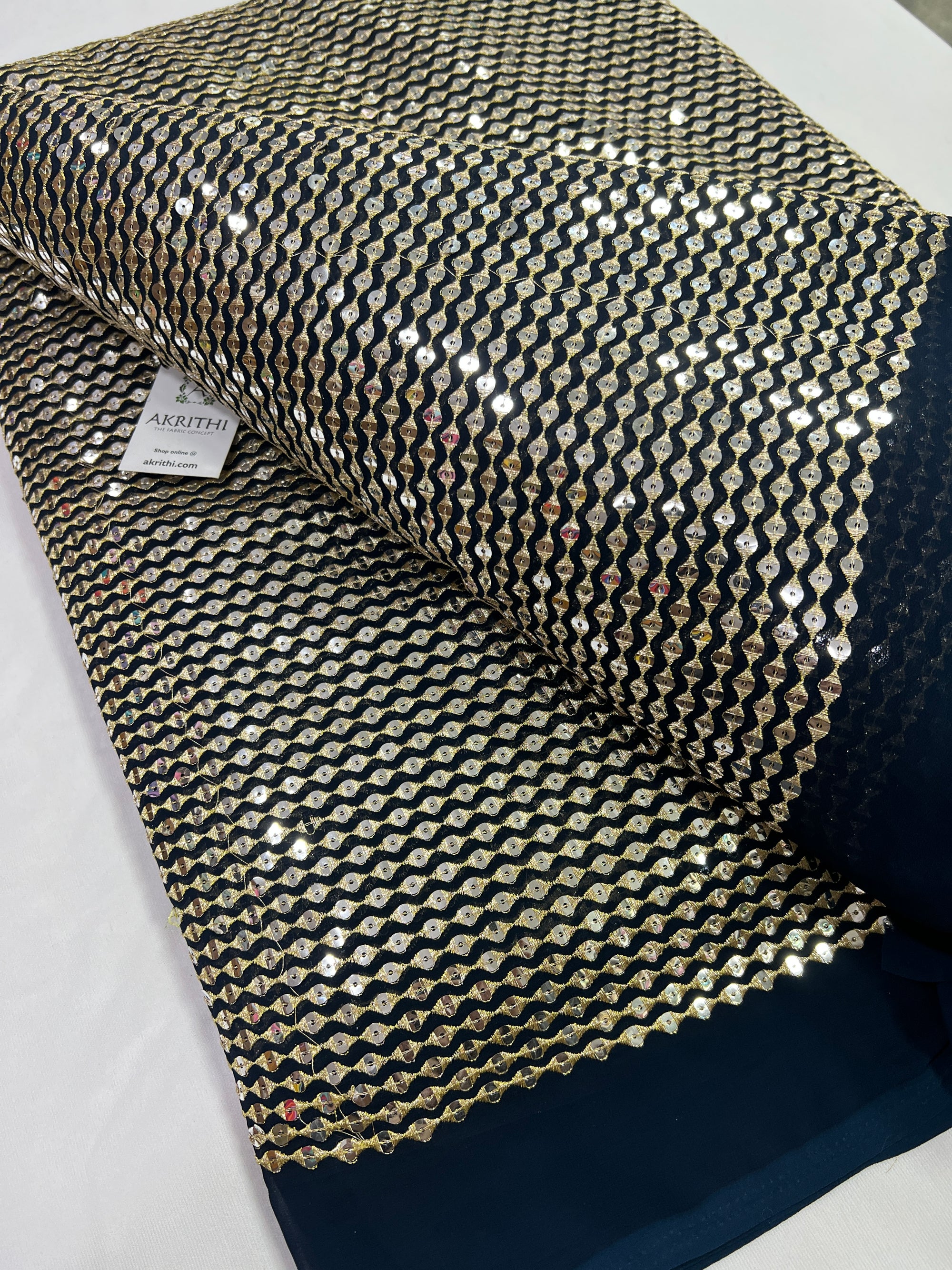 Embroidery on Georgette fabric