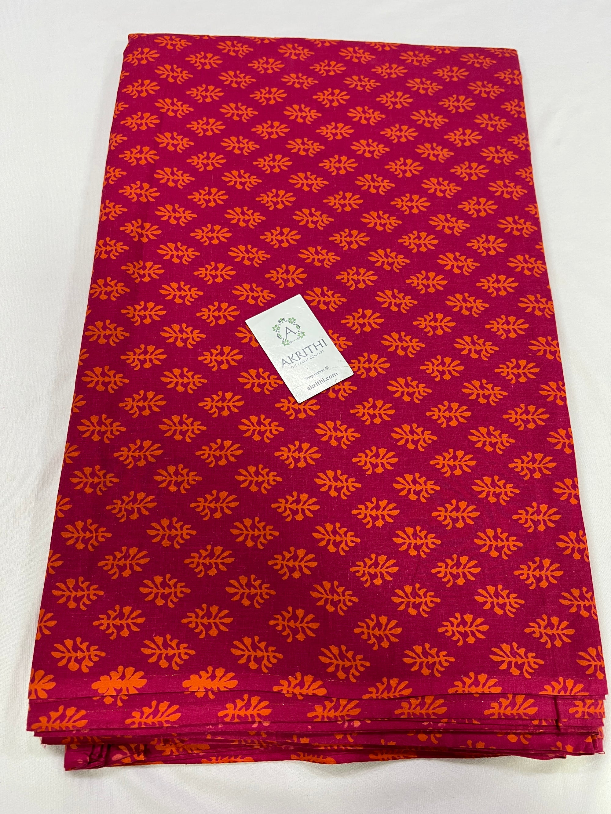 Printed pure cotton fabric