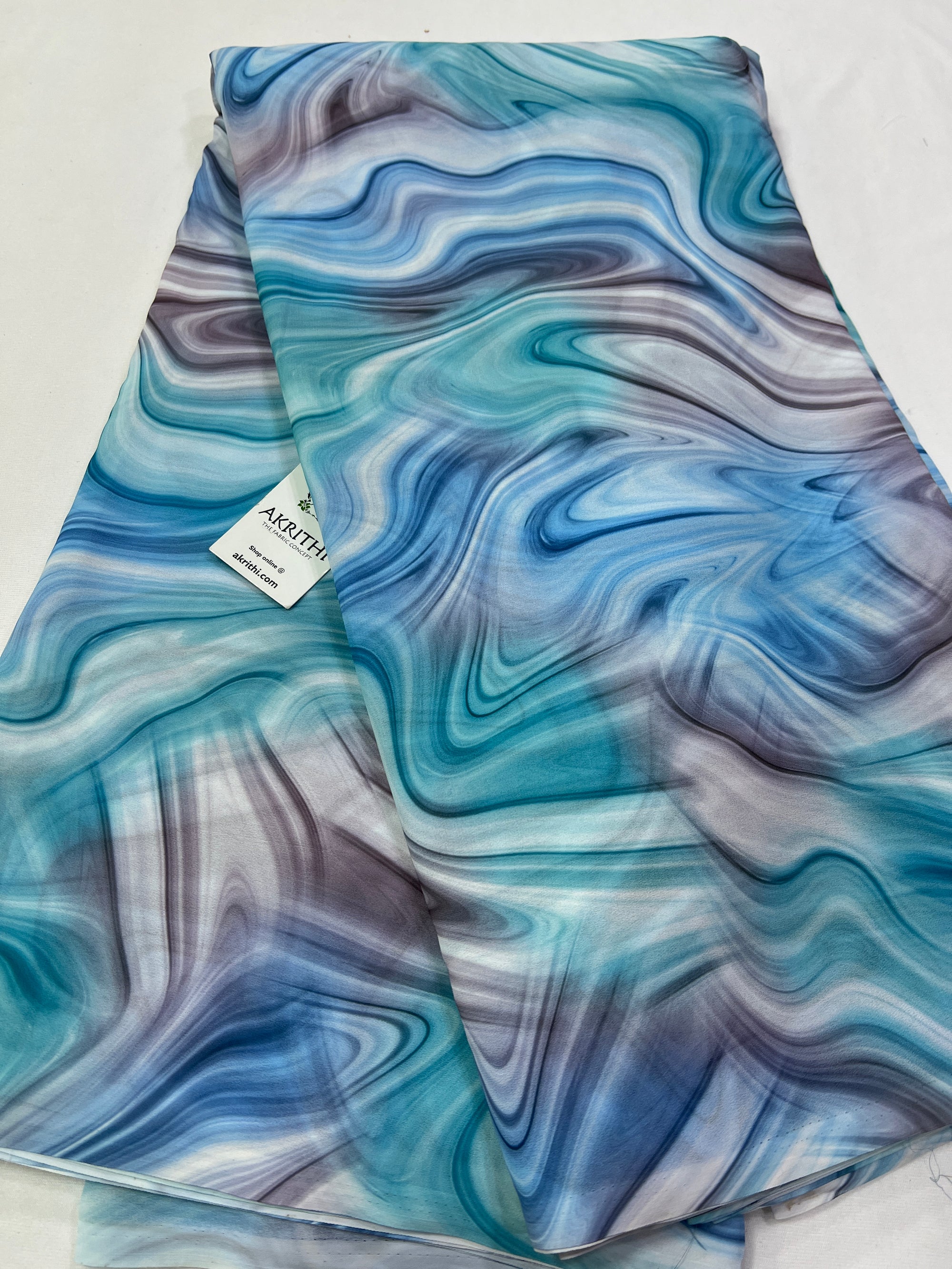 Digital floral printed georgette fabric