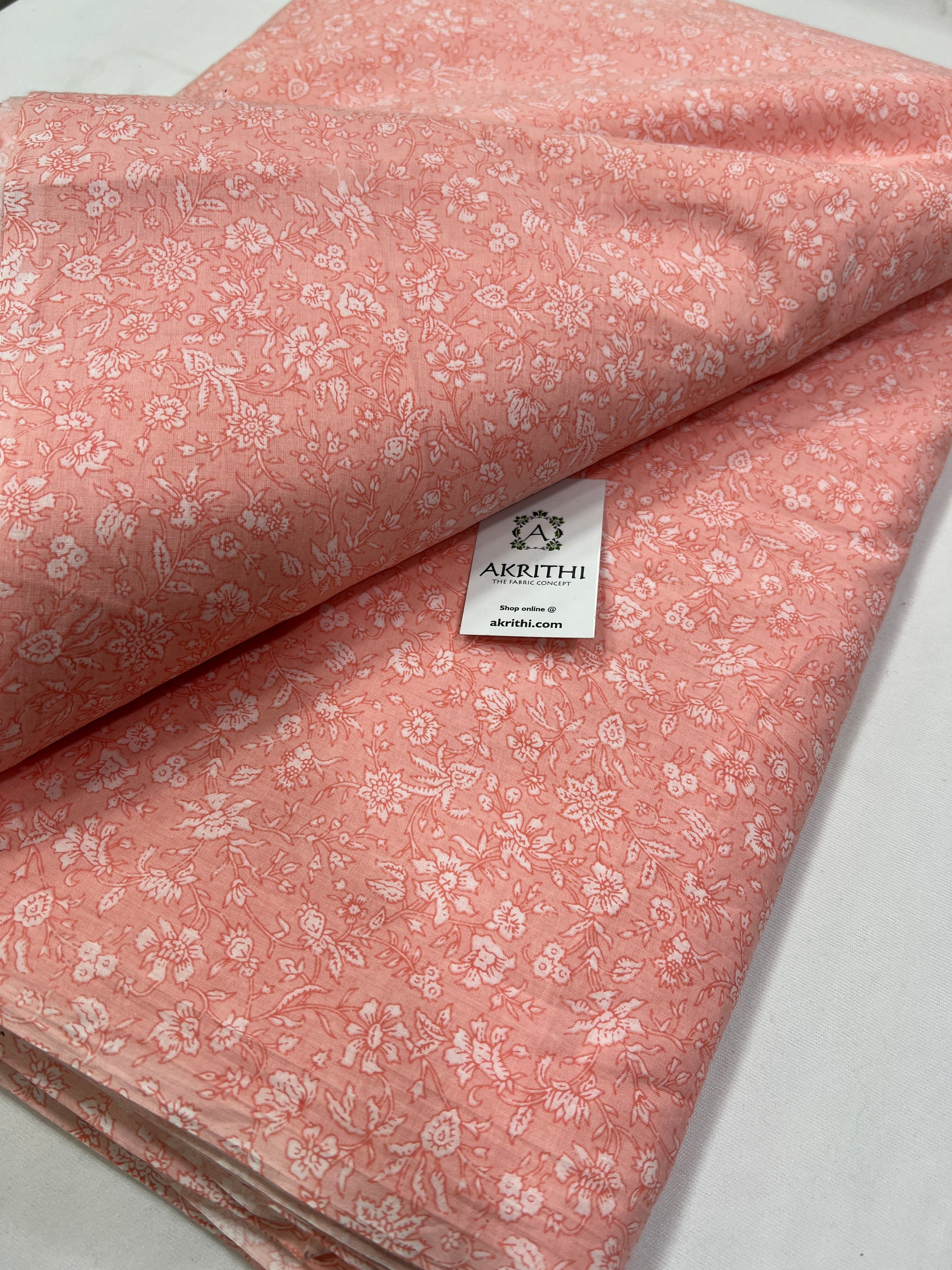 Printed pure cotton fabric