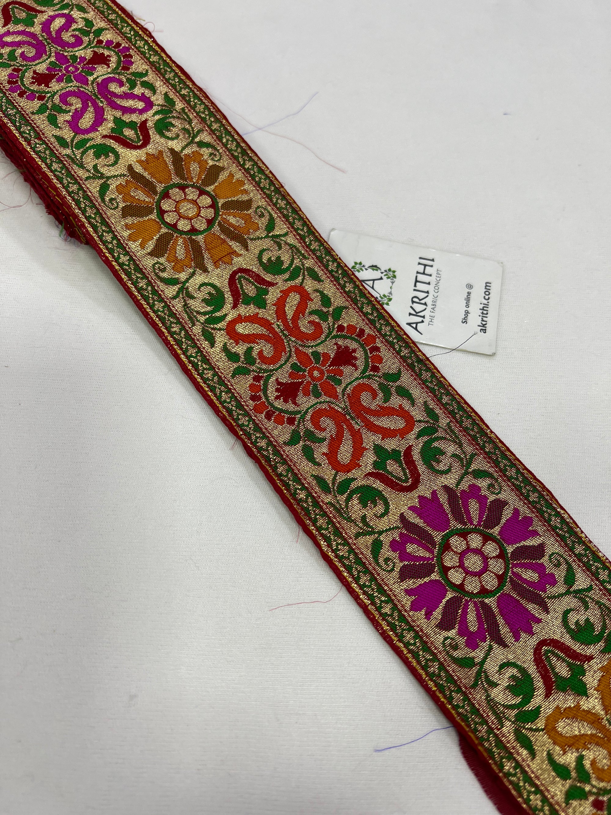 Handloom Banarasi lace 9 metres roll