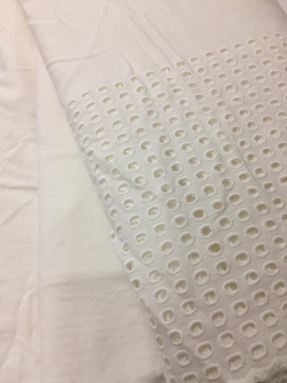 Chikankari hakoba cotton fabric