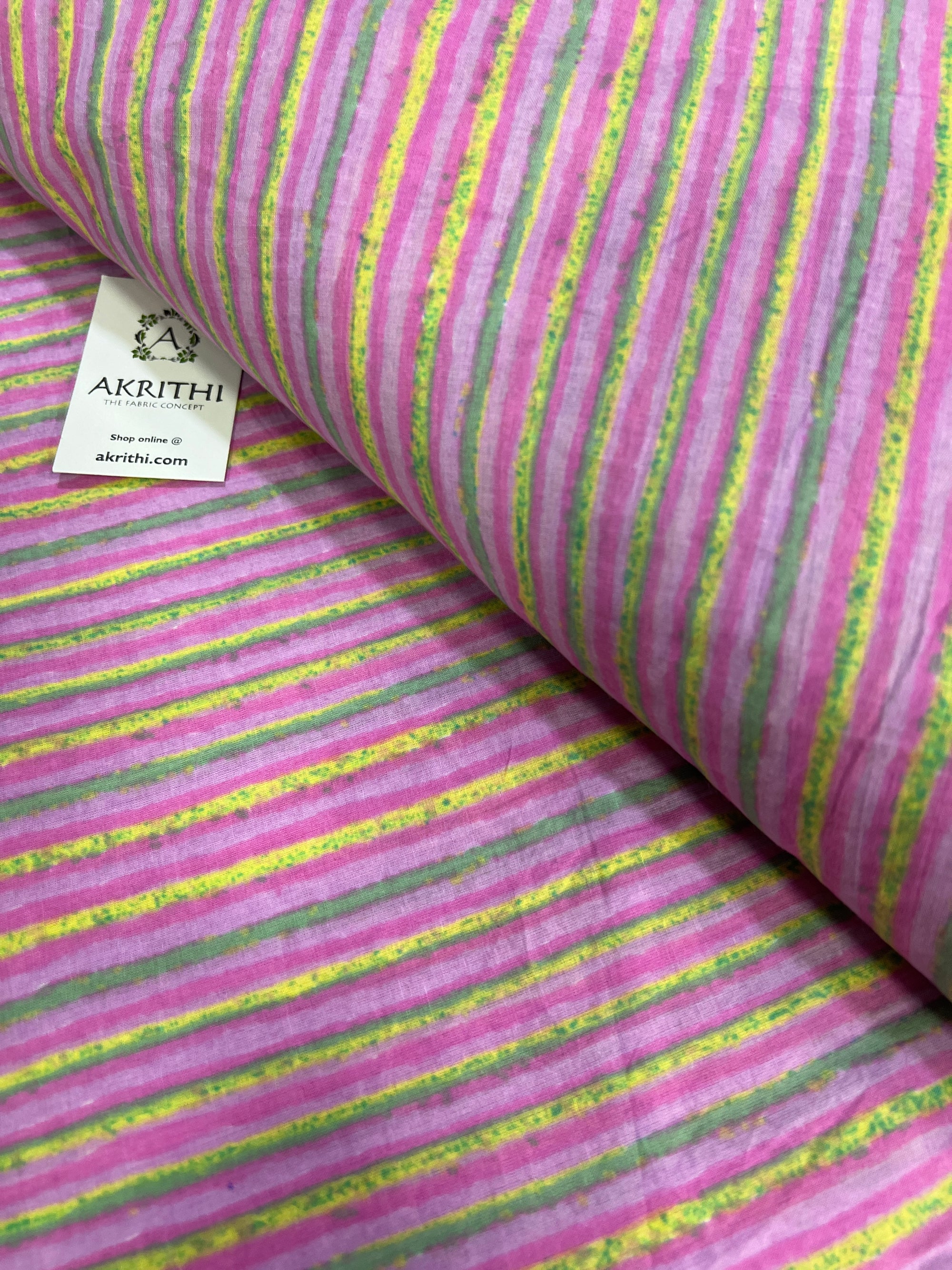 Printed pure cotton fabric
