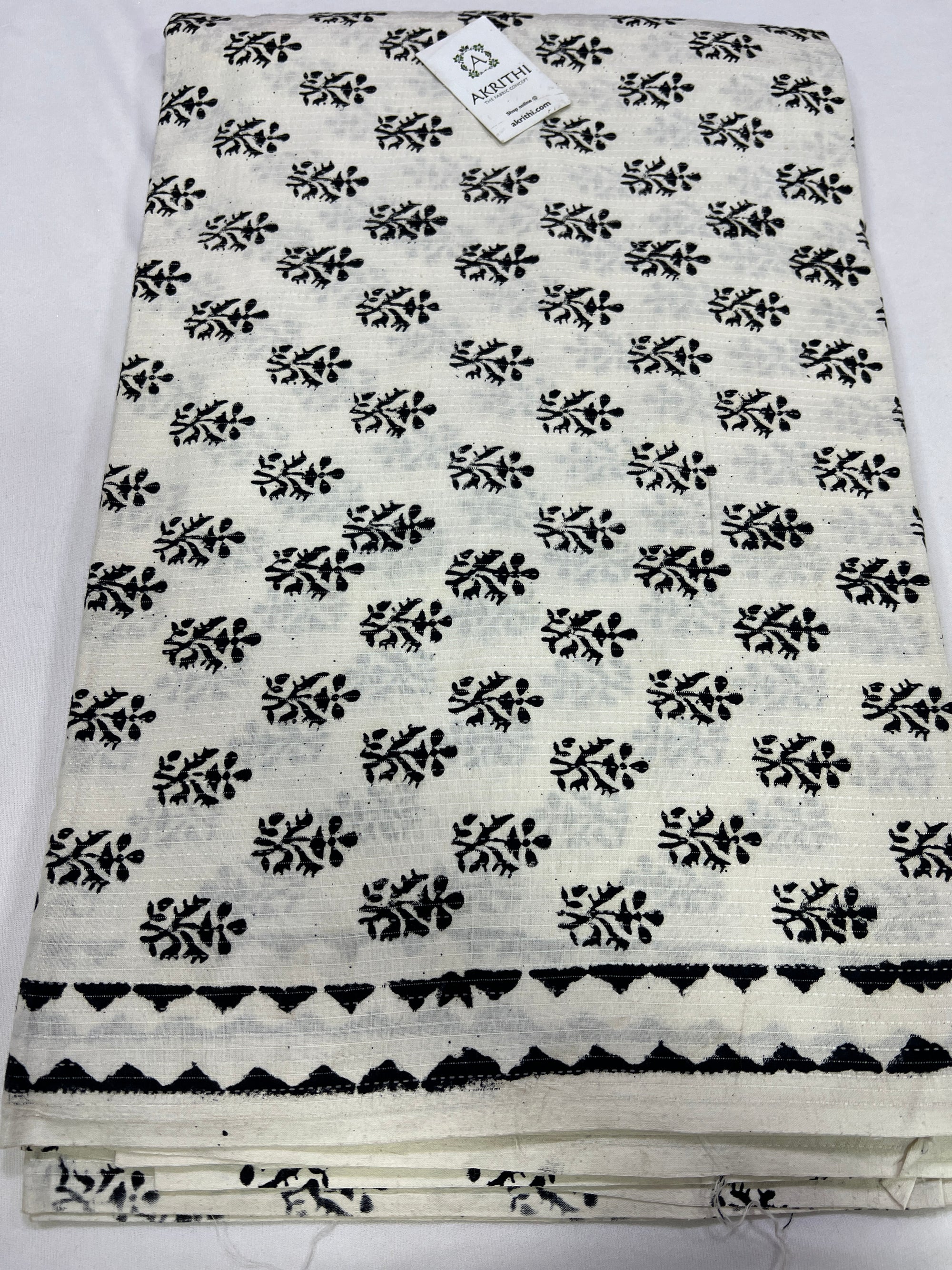 Kantha pure cotton fabric