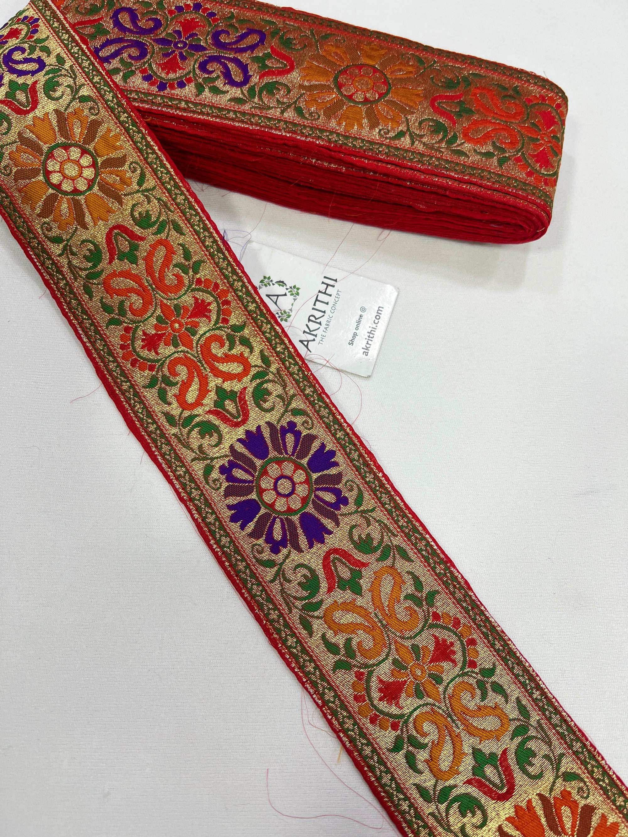 Handloom Banarasi lace 9 metres roll