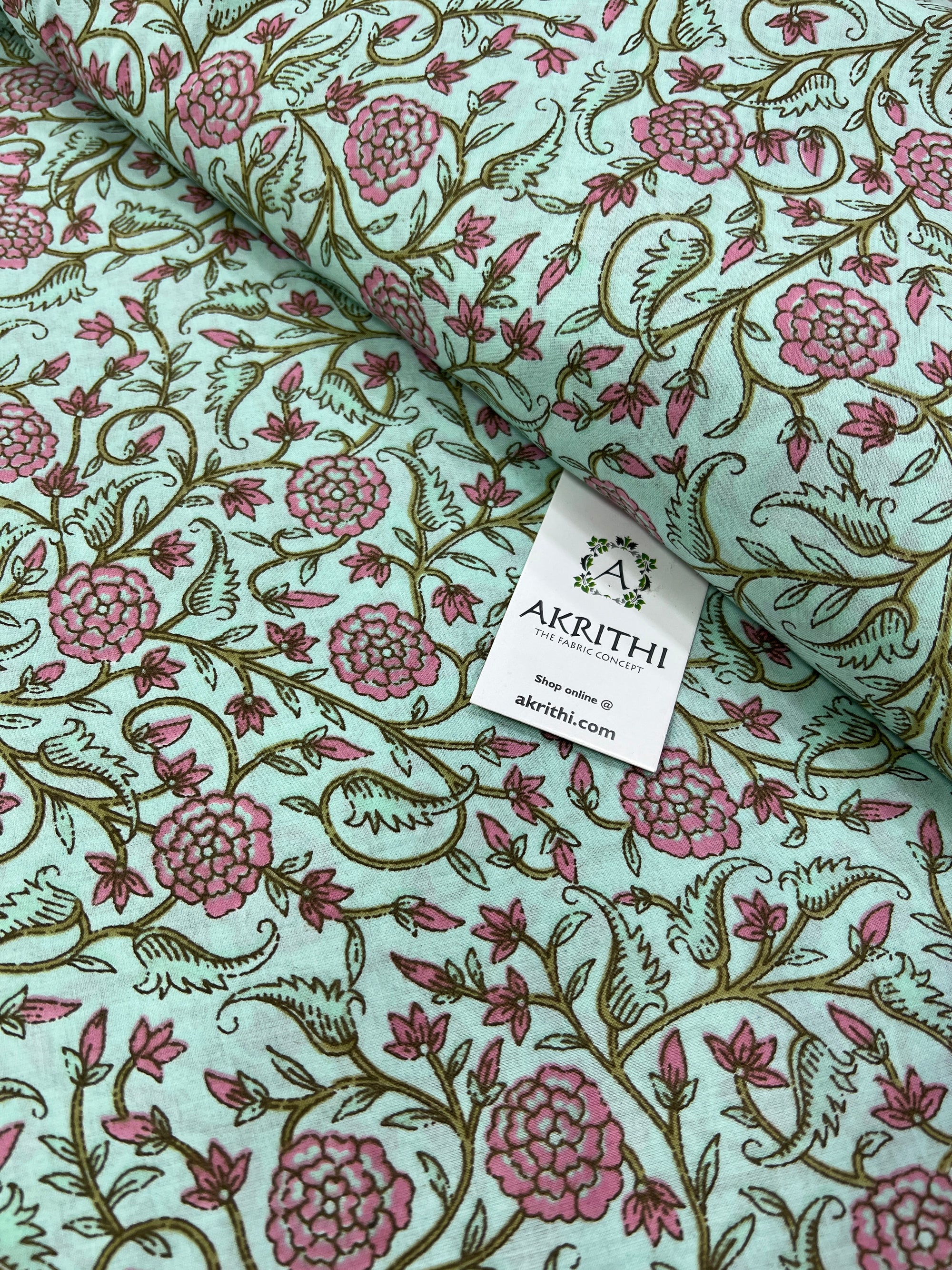 Printed pure cotton fabric