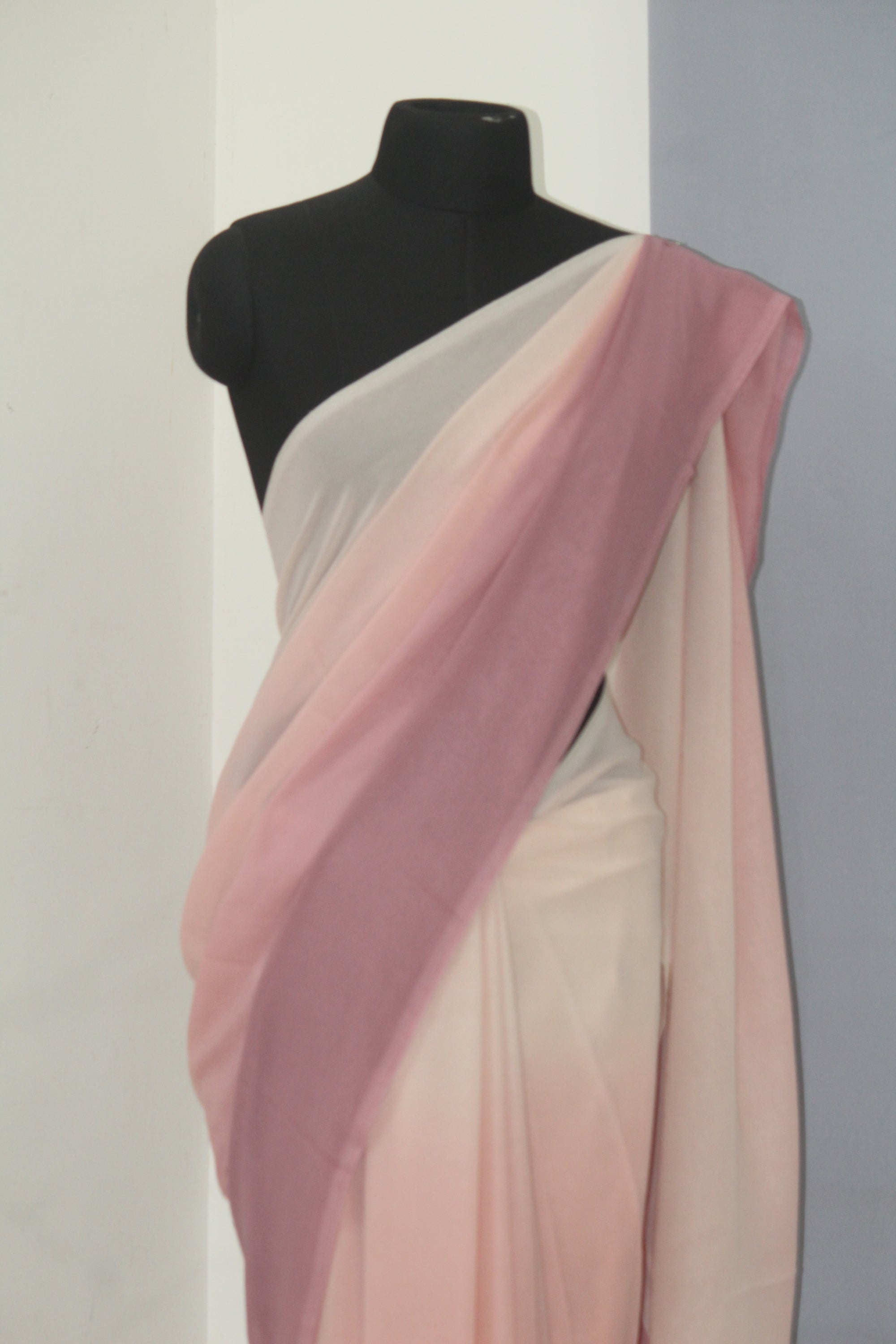 Shaded georgette saree