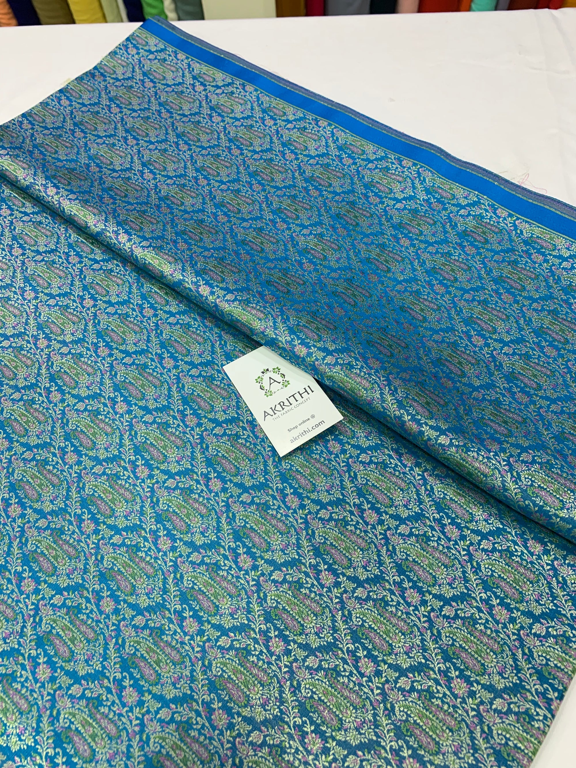 Handloom Banarasi brocade fabric