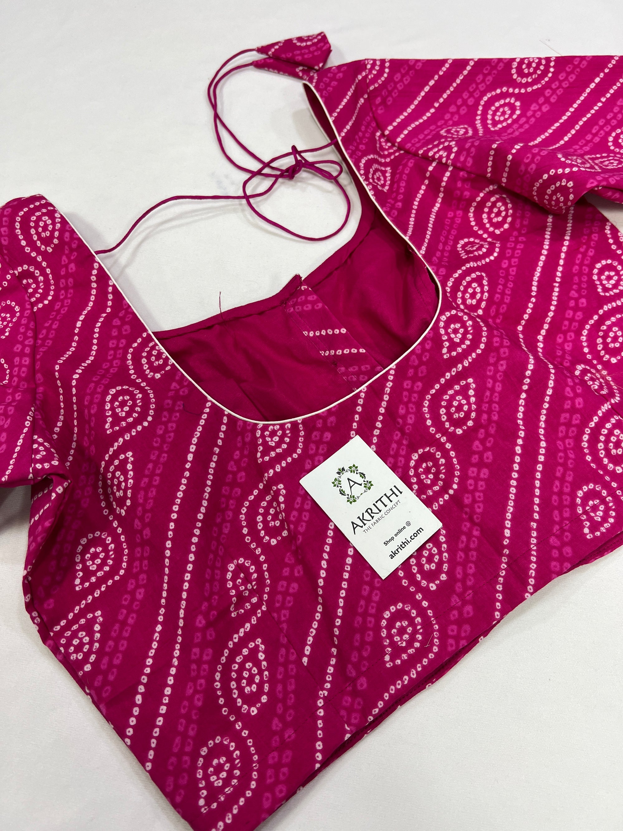 Cotton blouse with lining