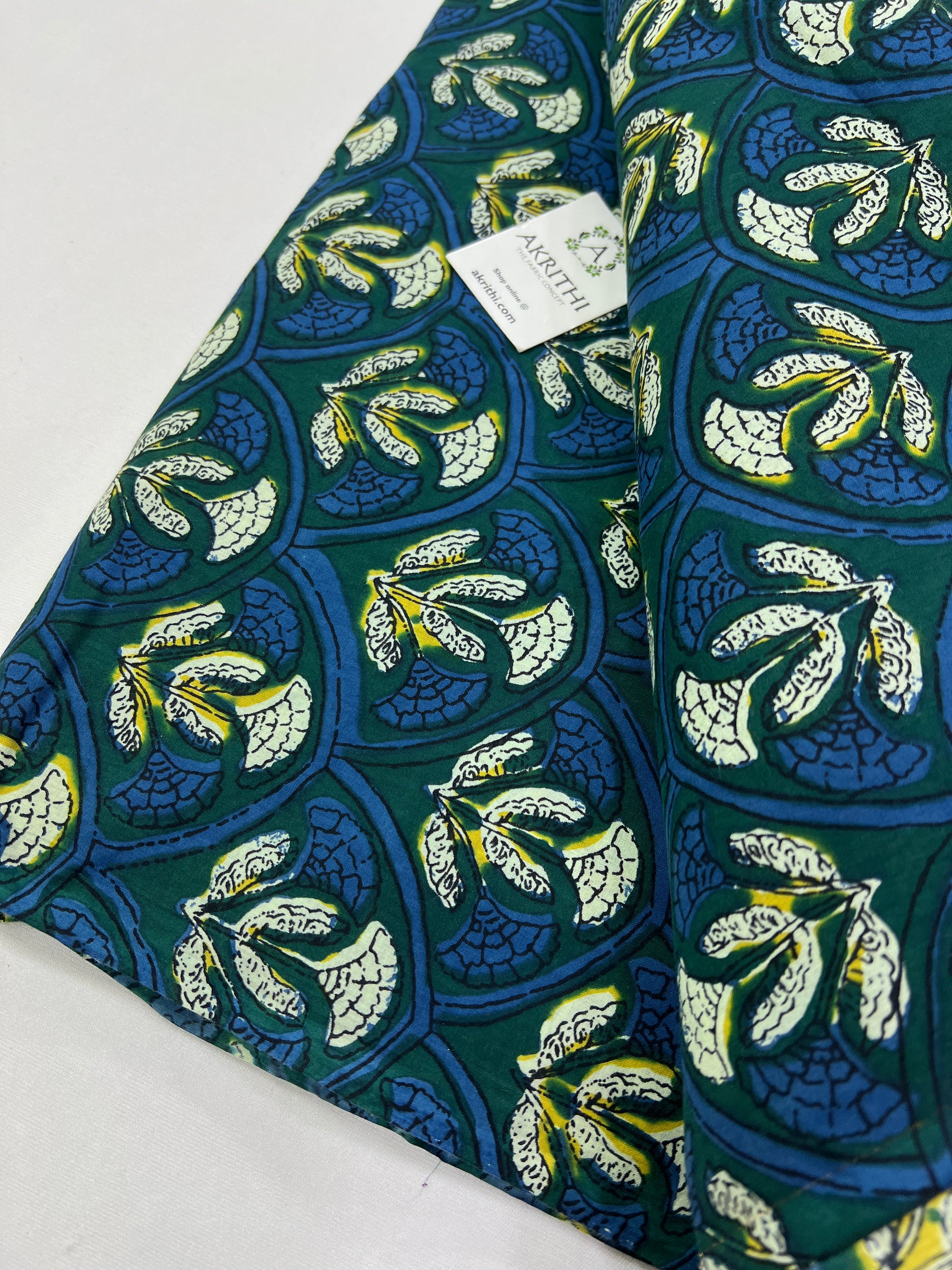 Ajrakh Printed pure cotton fabric