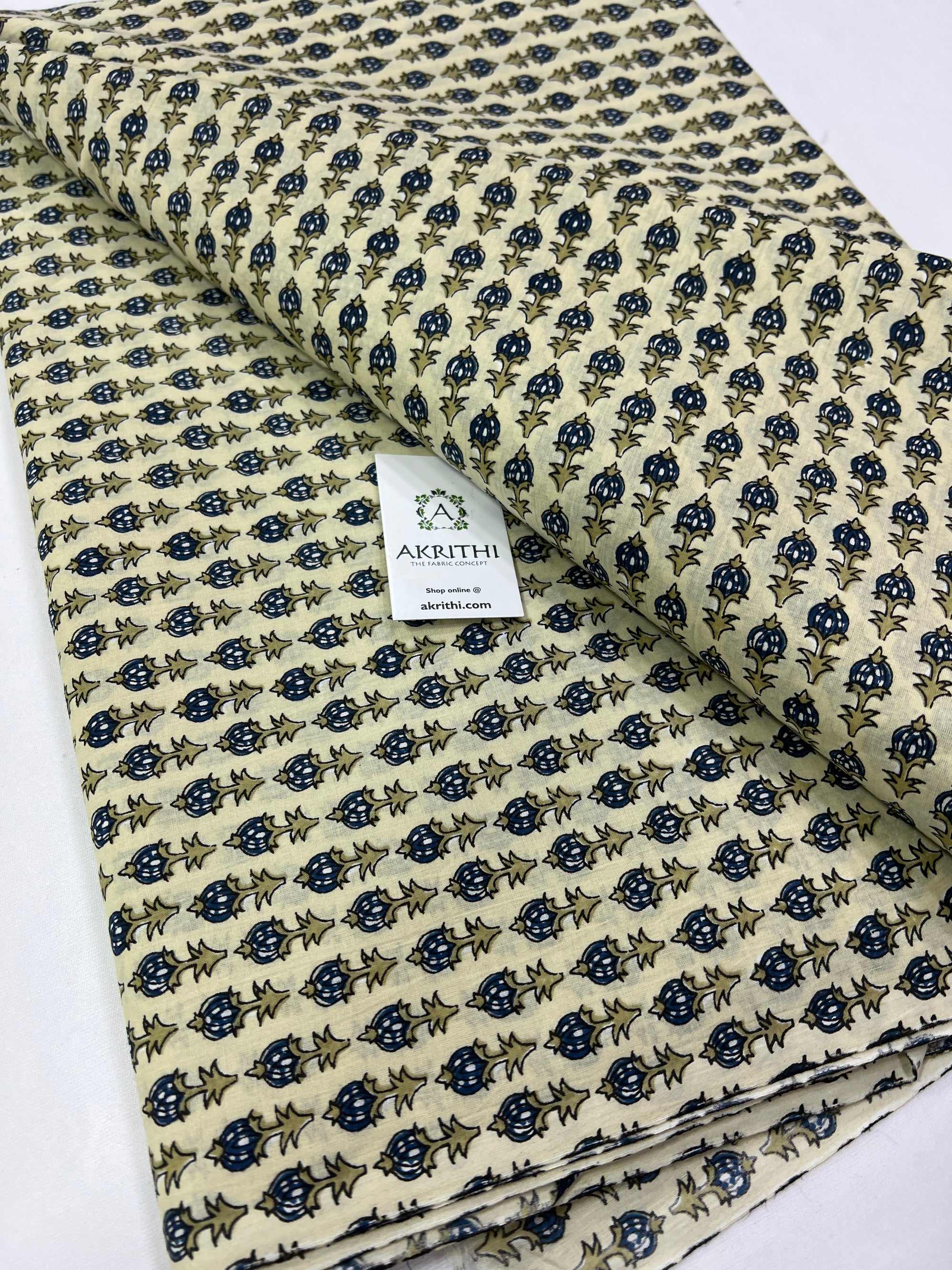Printed pure cotton fabric