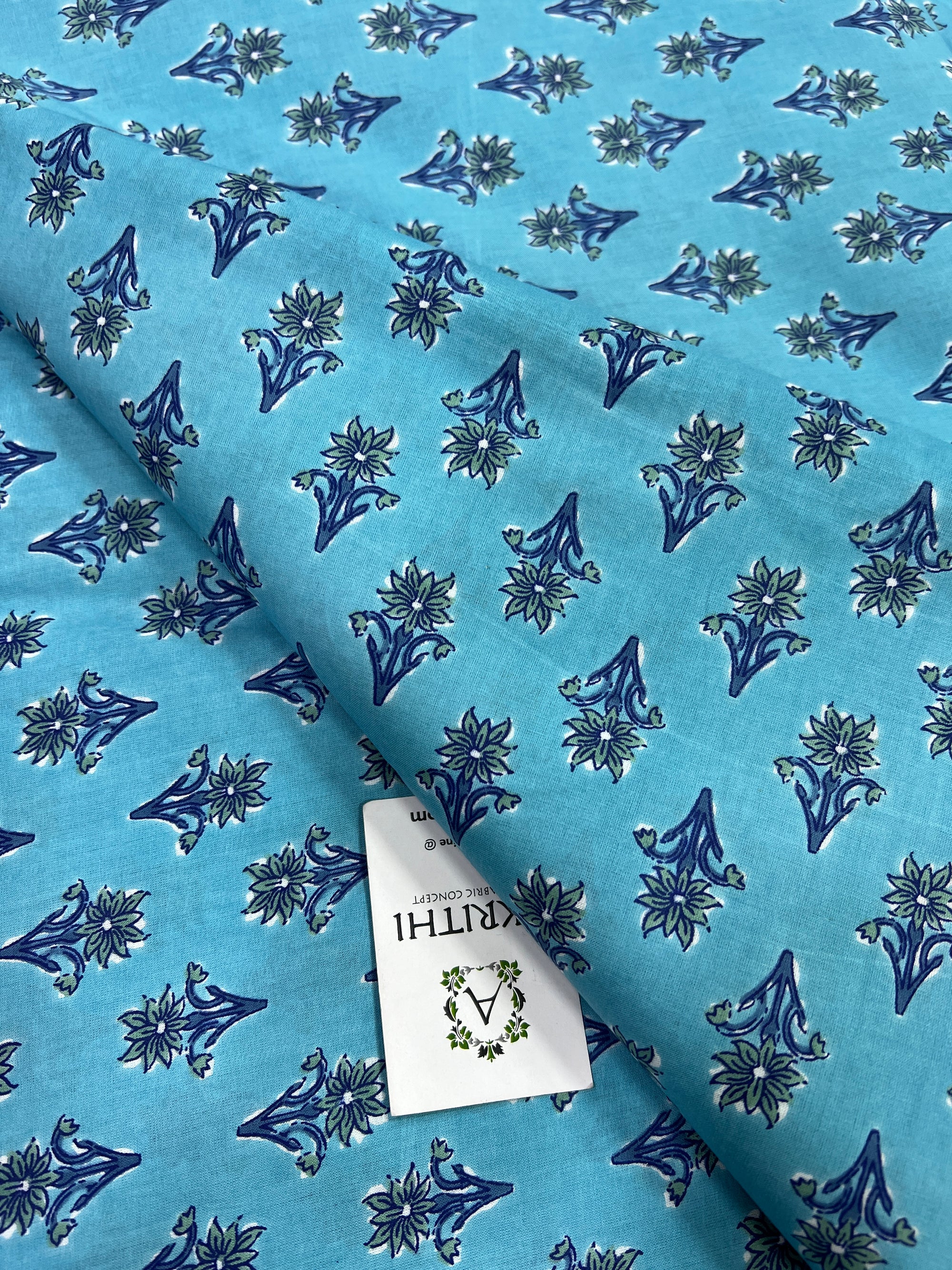 Printed pure cotton fabric