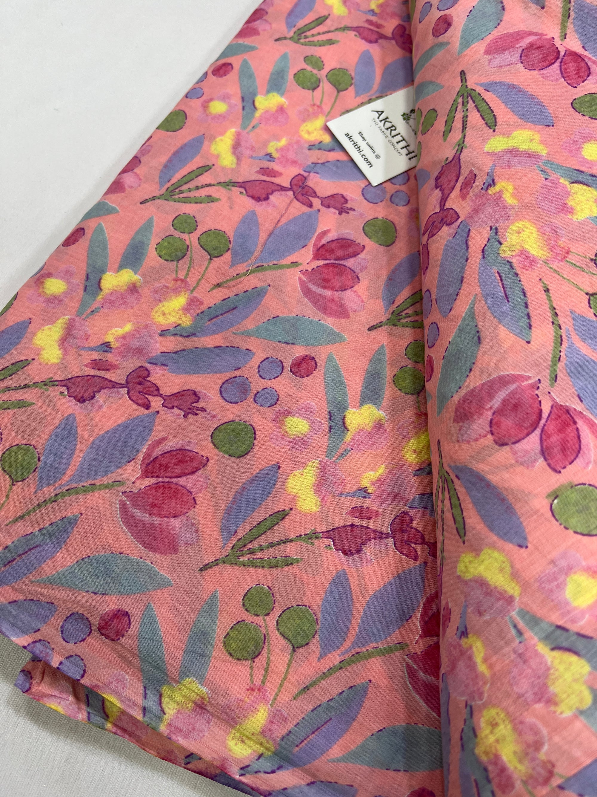 Printed pure cotton fabric