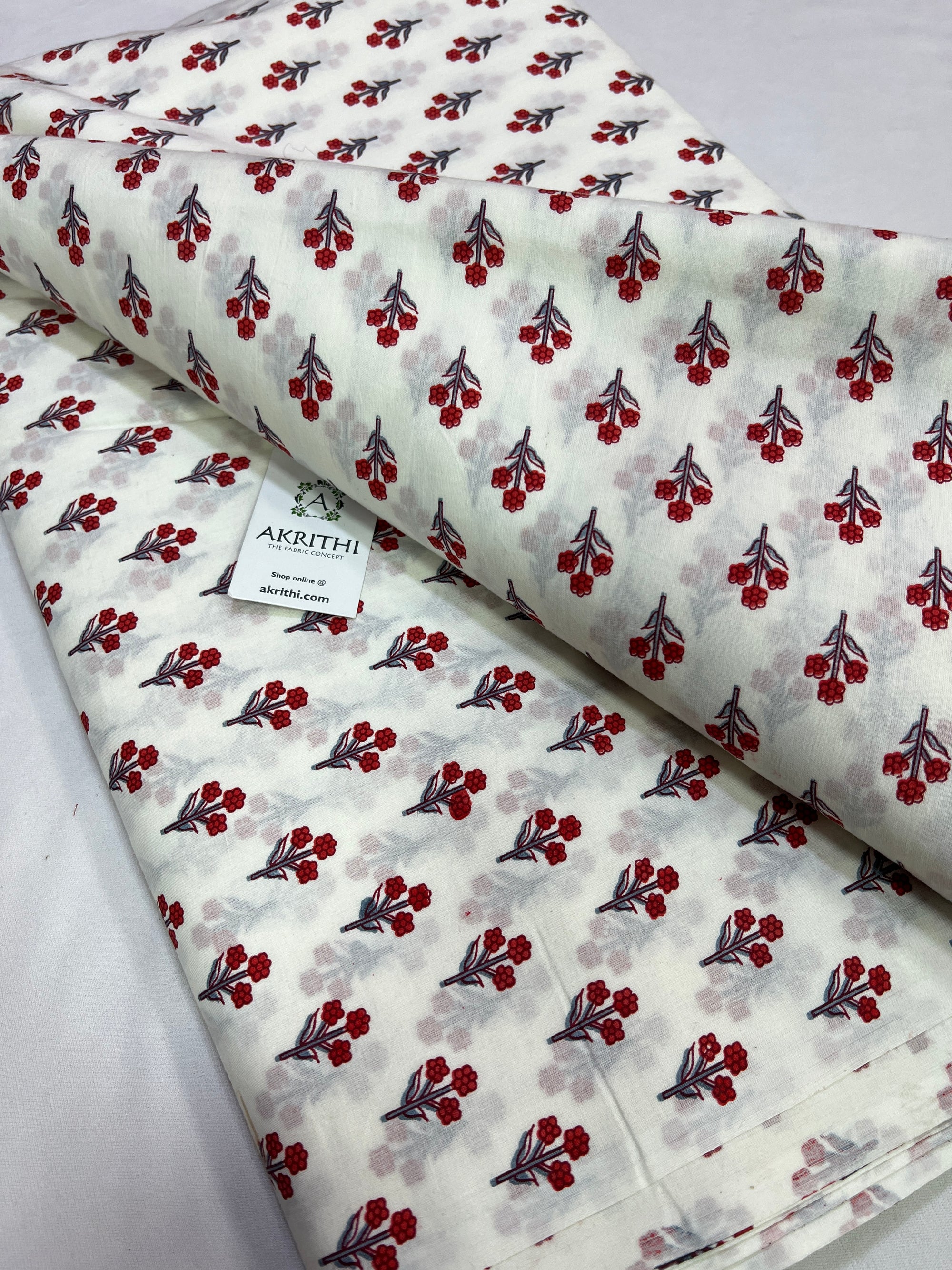 Printed pure cotton fabric