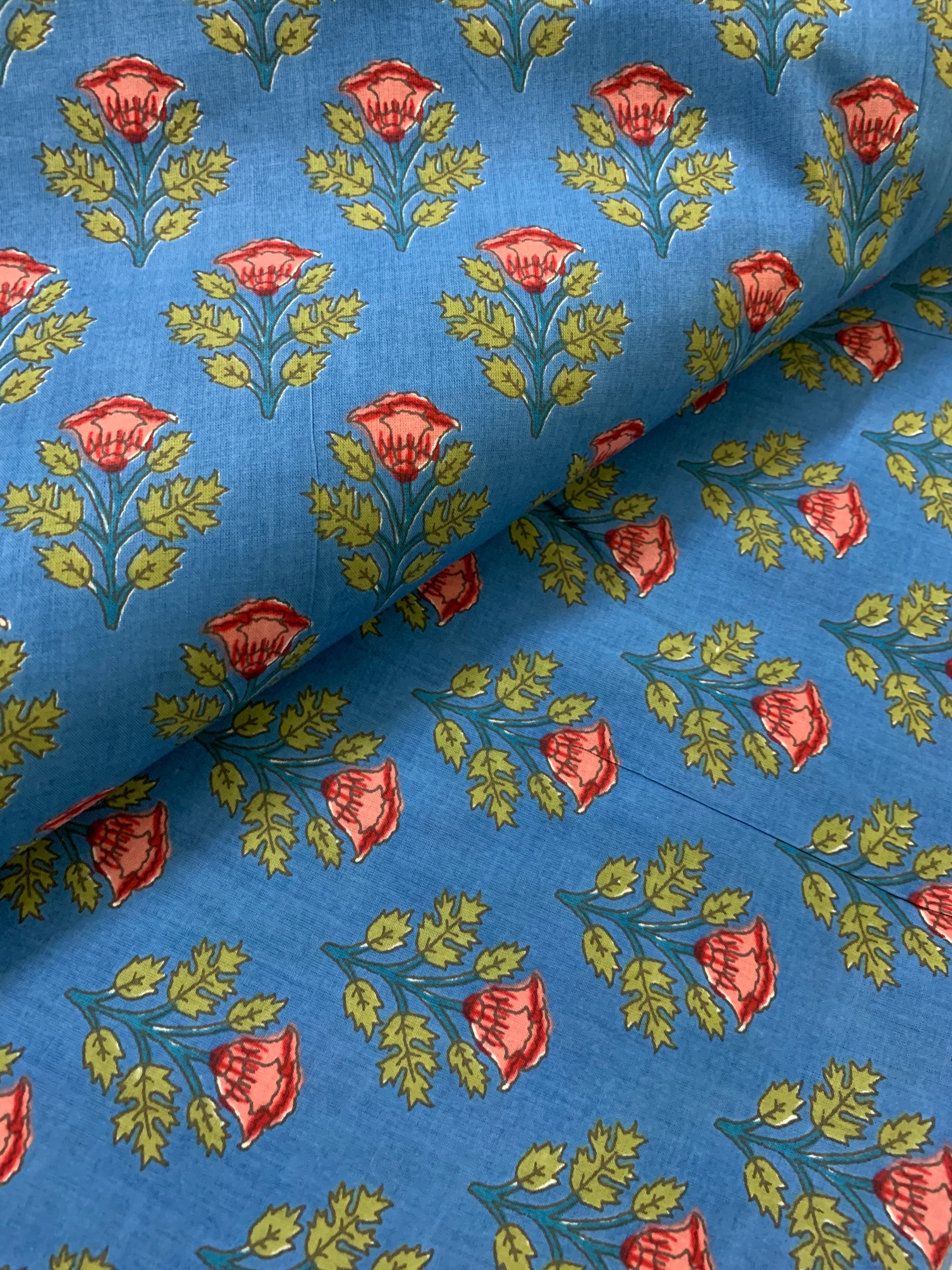 Printed pure cotton fabric
