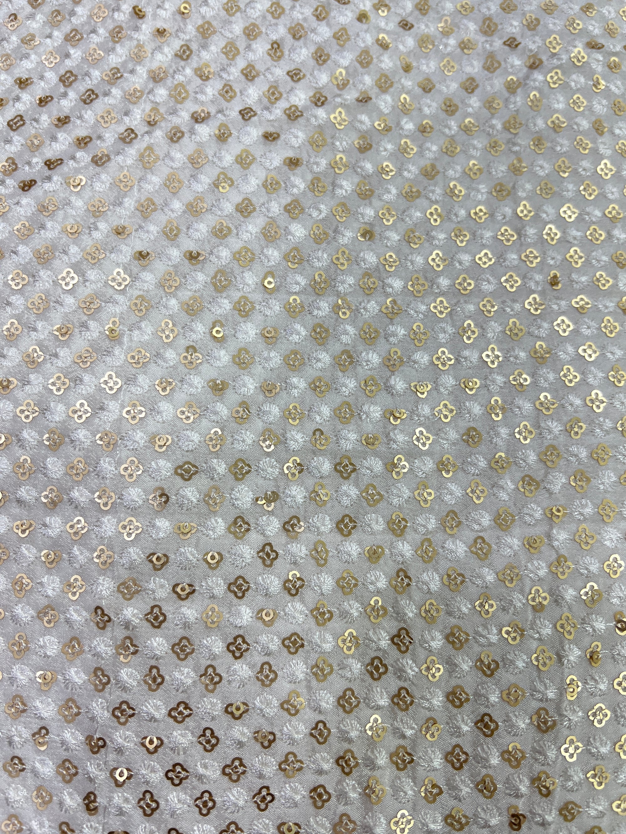 Embroidery on Georgette fabric